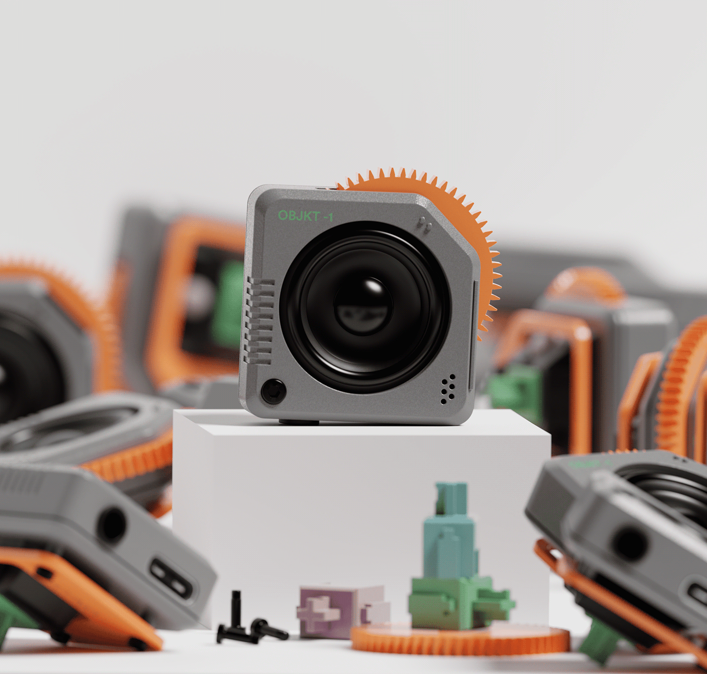 OBJKT -1，loudspeaker box，