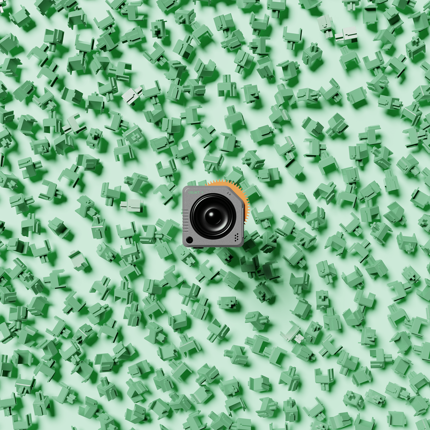 OBJKT -1，loudspeaker box，