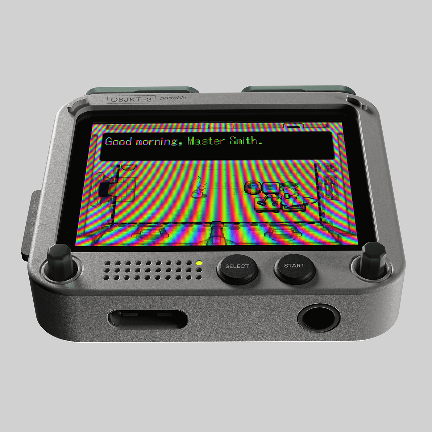 OBJKT -2，Handheld game console，Vintage classic game console，