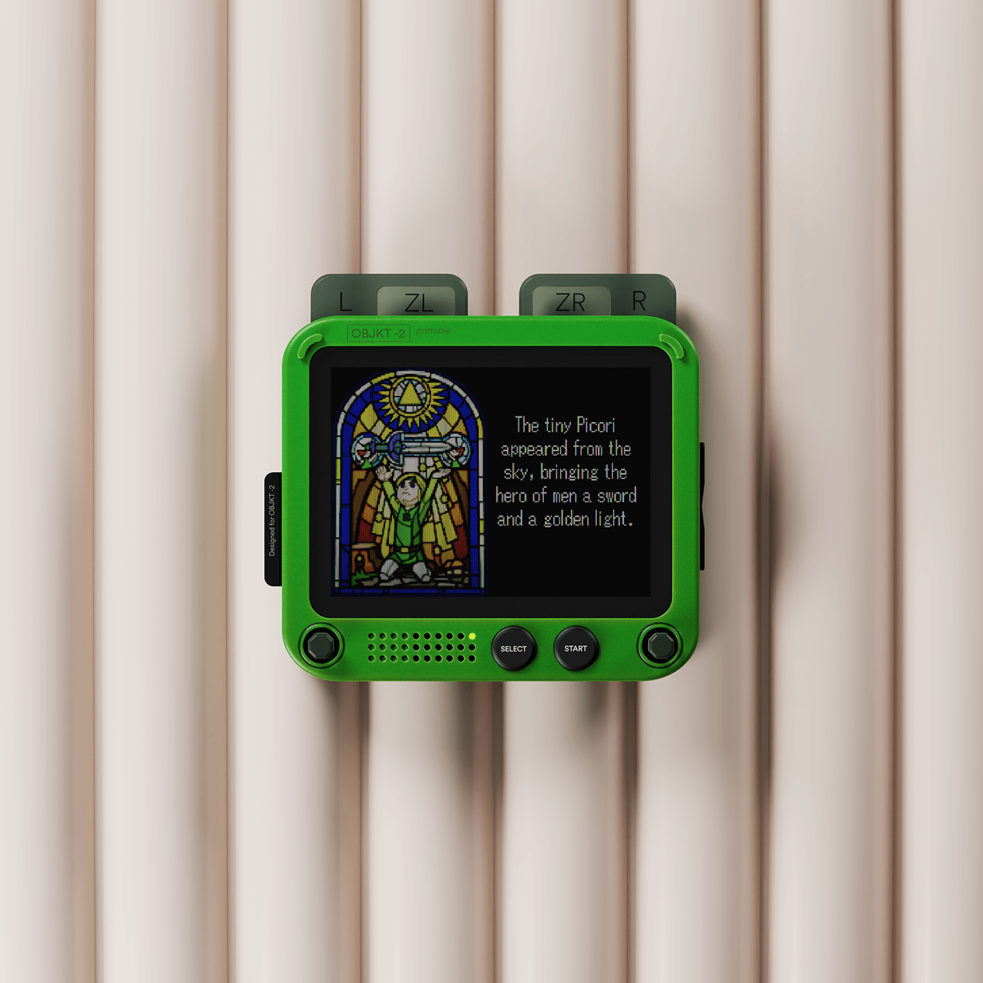 OBJKT -2，Handheld game console，Vintage classic game console，