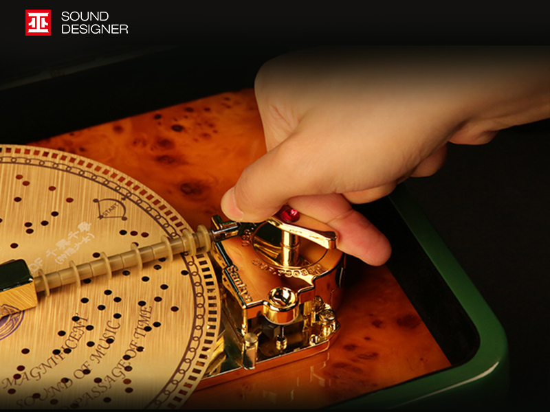 Arts and Crafts，Disc type mechanical music box，