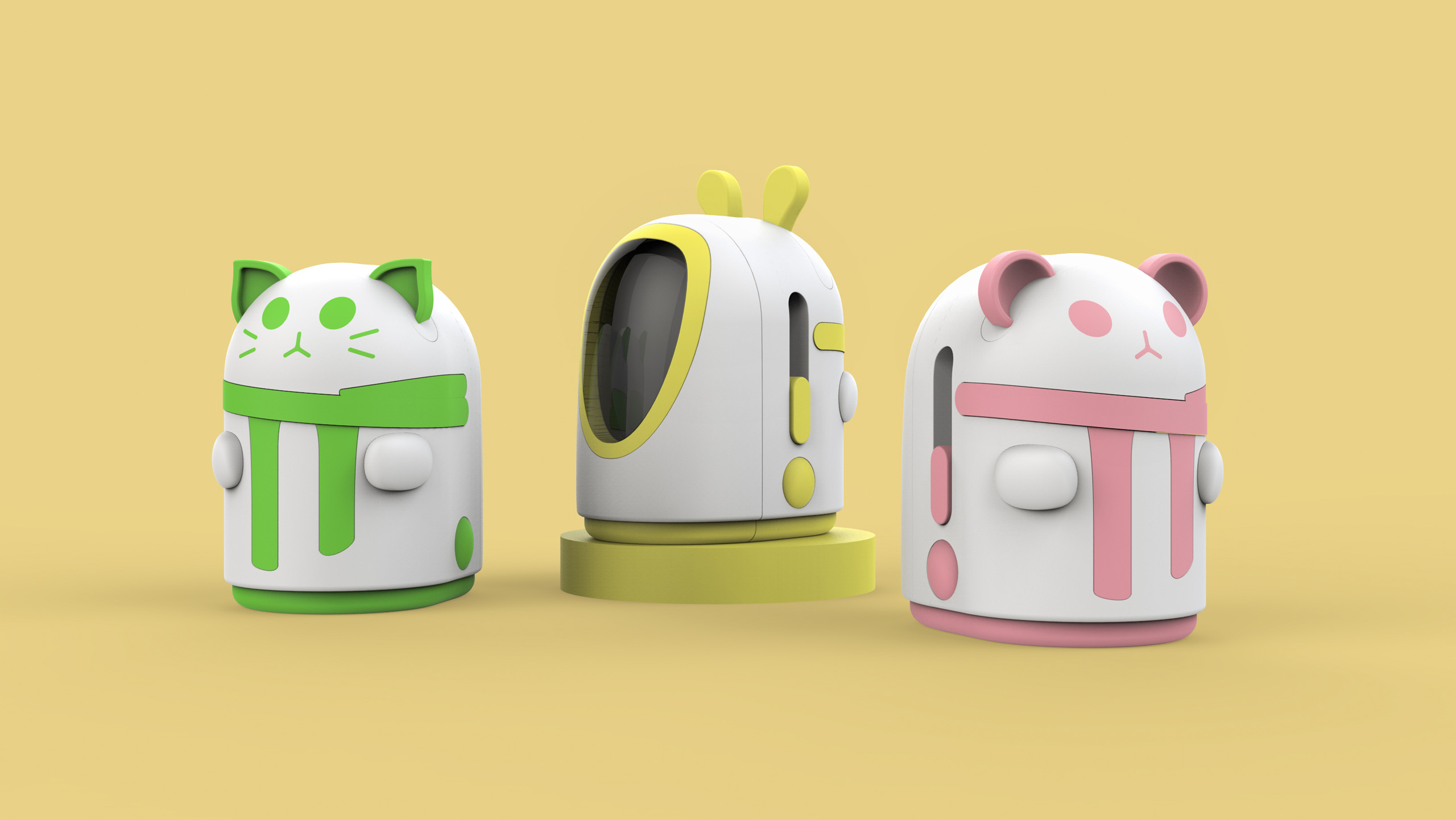 Cartoon modeling，fully automatic，Electric pencil sharpener，Product appearance design，Office Supplies，