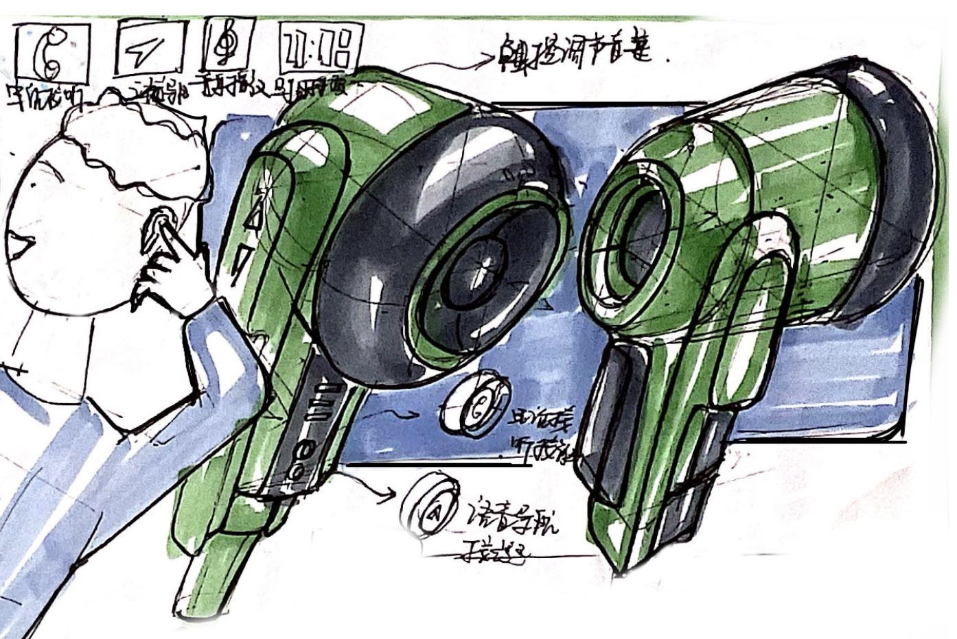 Hand drawn，sketch，