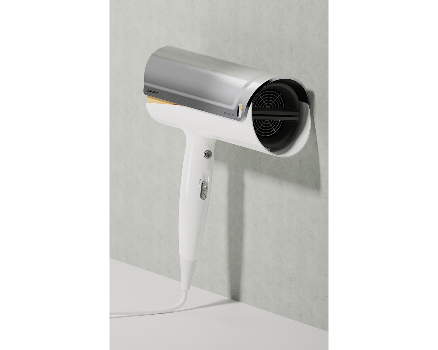 hair drier，shift，Rotation axis，