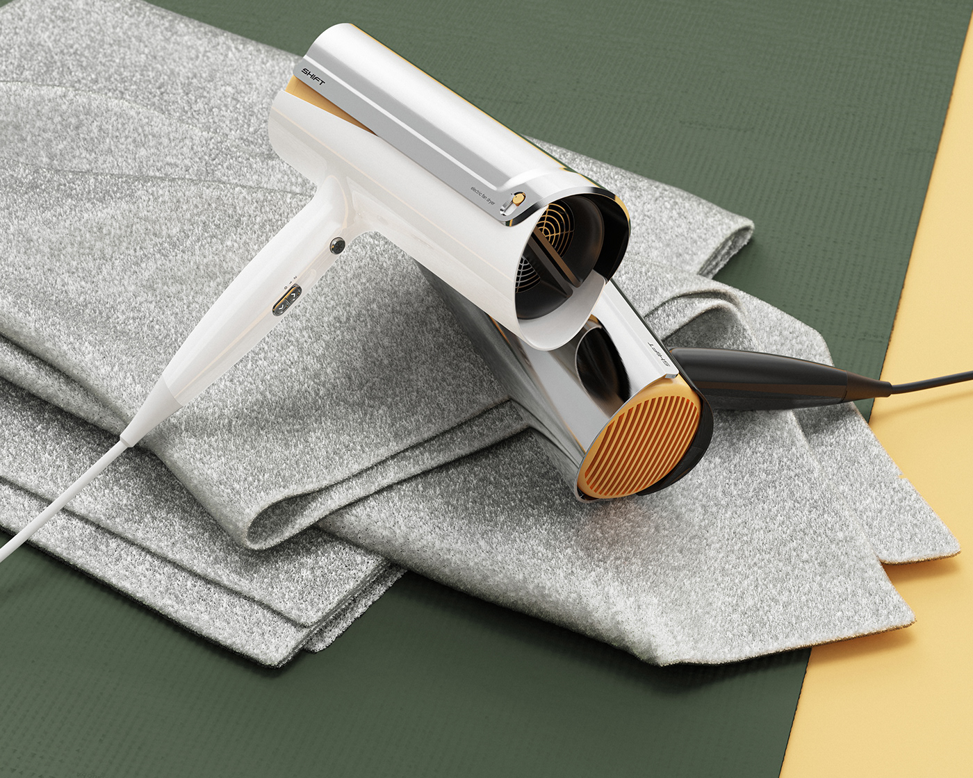 hair drier，shift，Rotation axis，