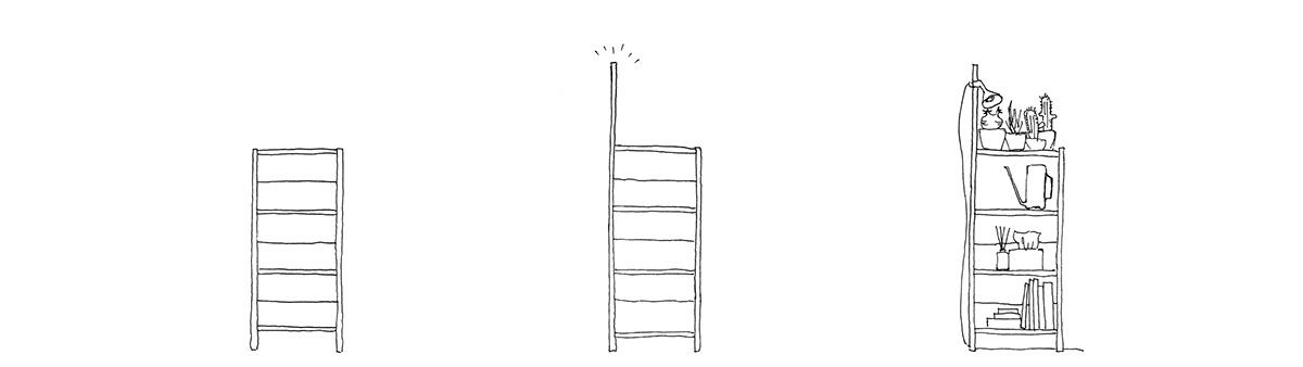 Jason Luo，bookshelf，Storage rack，Plant rack，