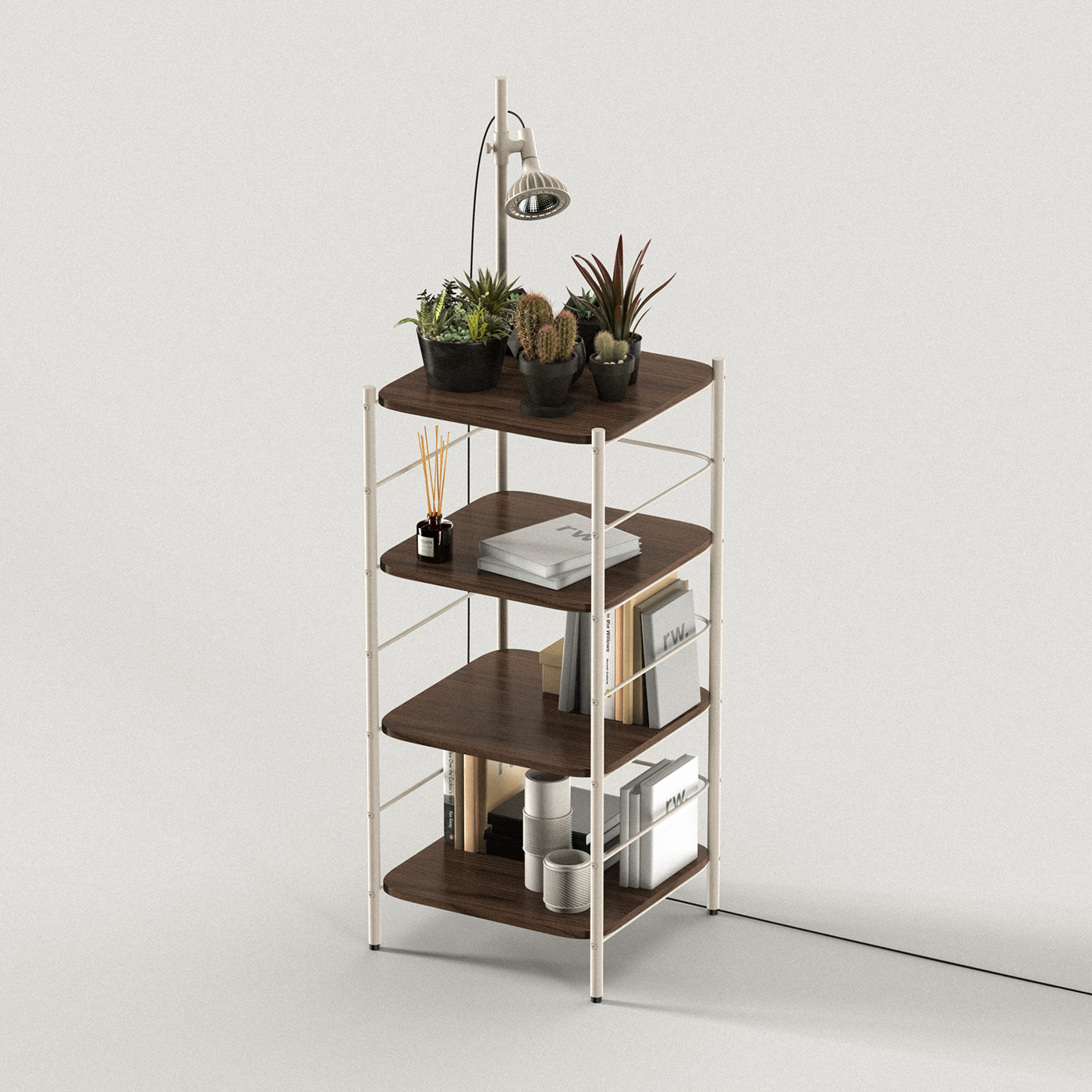Jason Luo，bookshelf，Storage rack，Plant rack，
