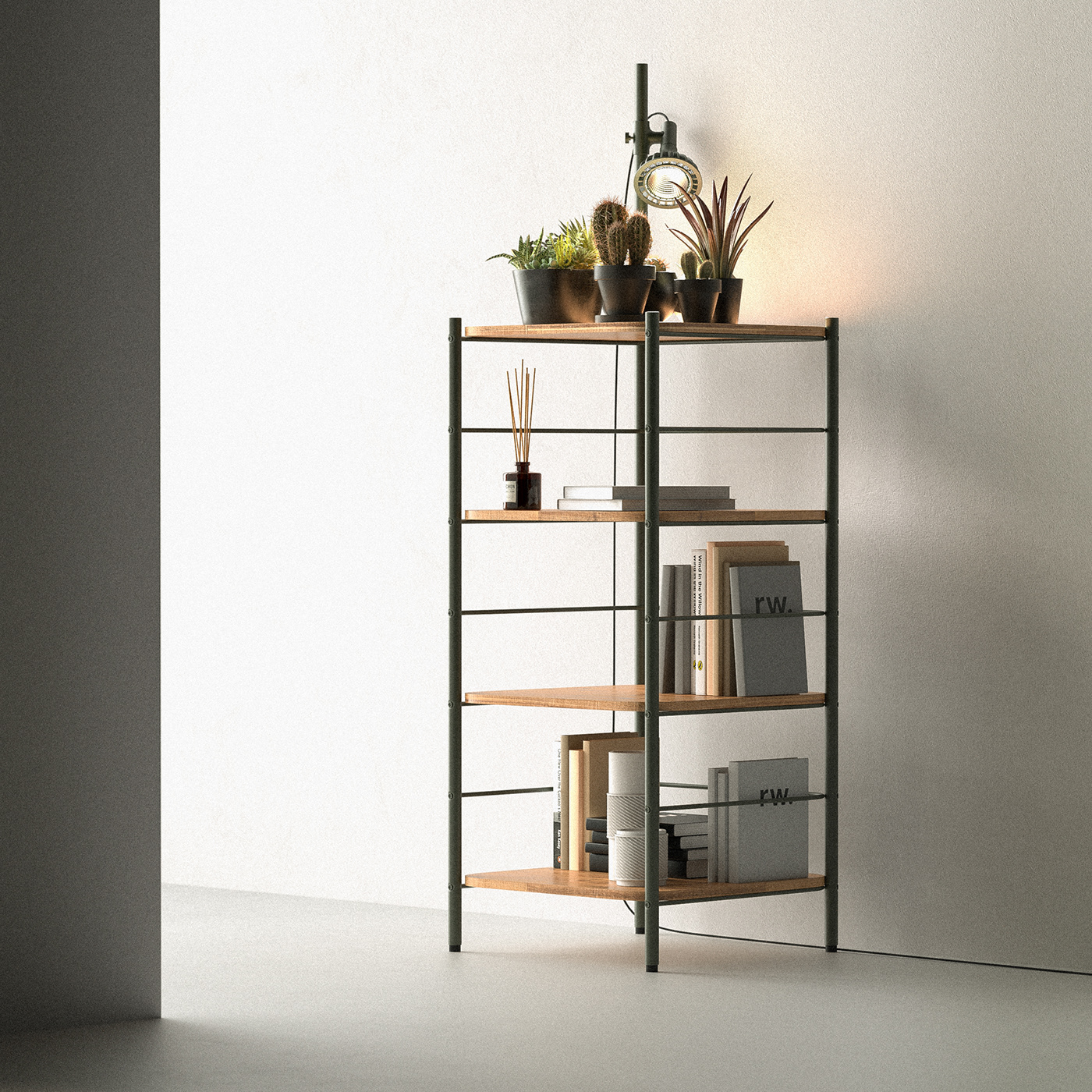 Jason Luo，bookshelf，Storage rack，Plant rack，
