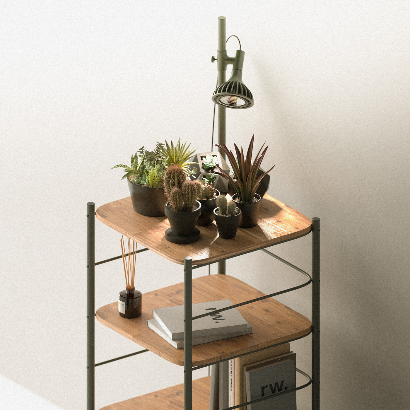 Jason Luo，bookshelf，Storage rack，Plant rack，