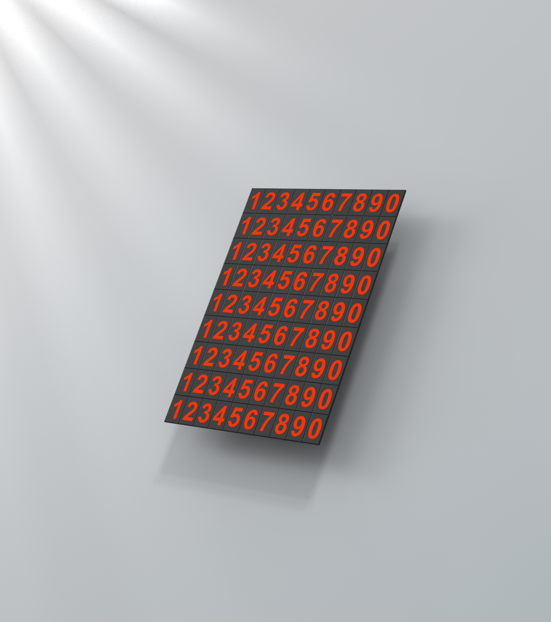 Parking sign，keyshot，