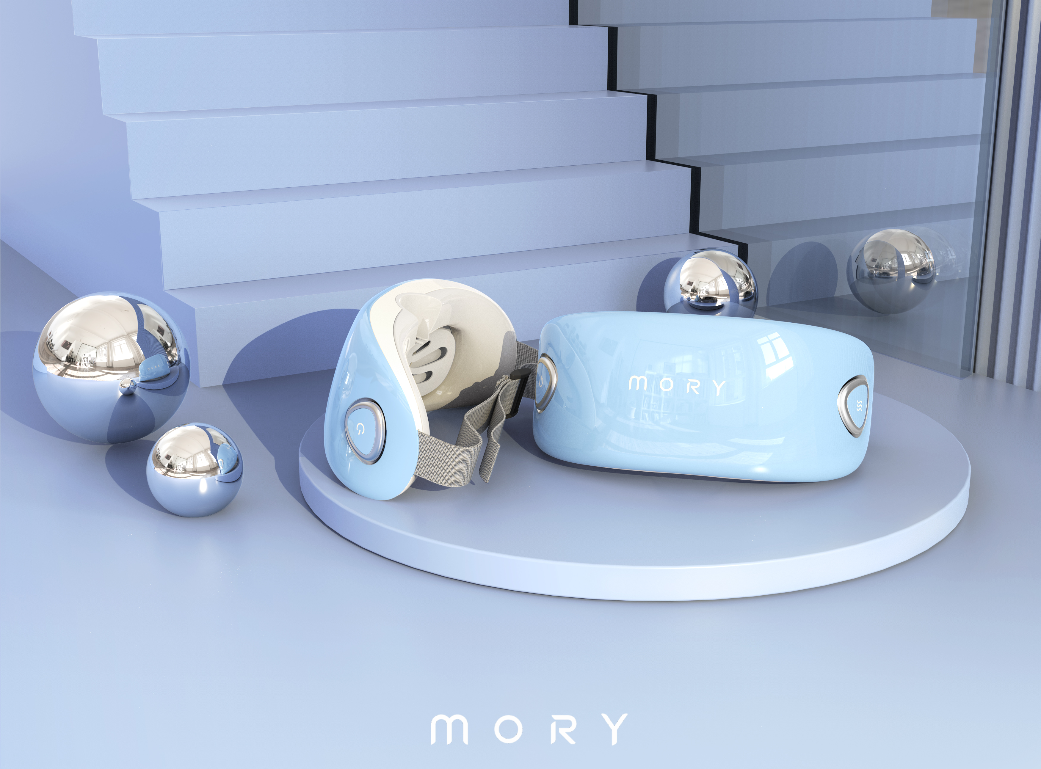 Eye massage，nursing，sample reels，Macarone color，Beauty products，streamline，Eye massage instrument，