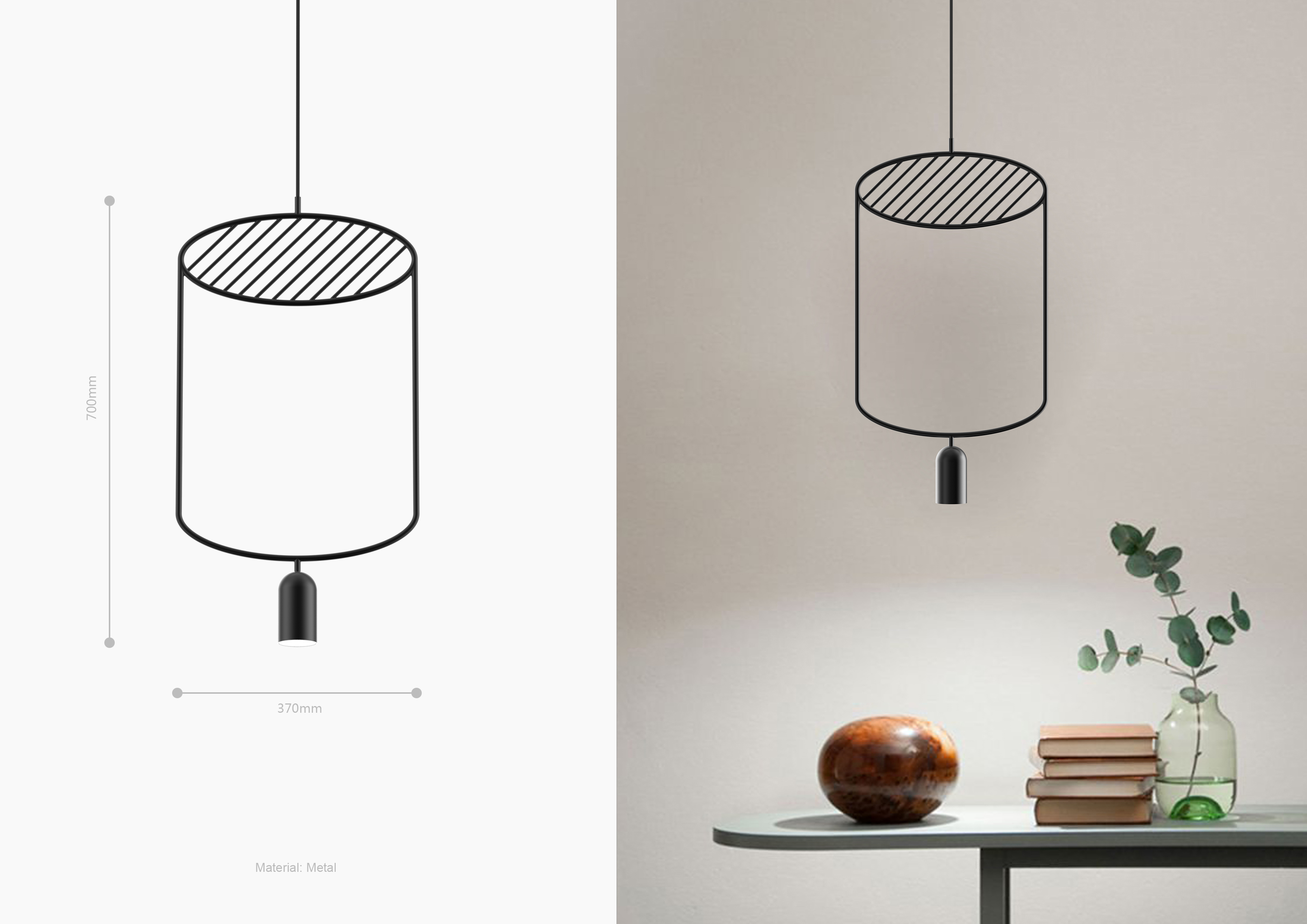 Some postmodern line lamp design，
