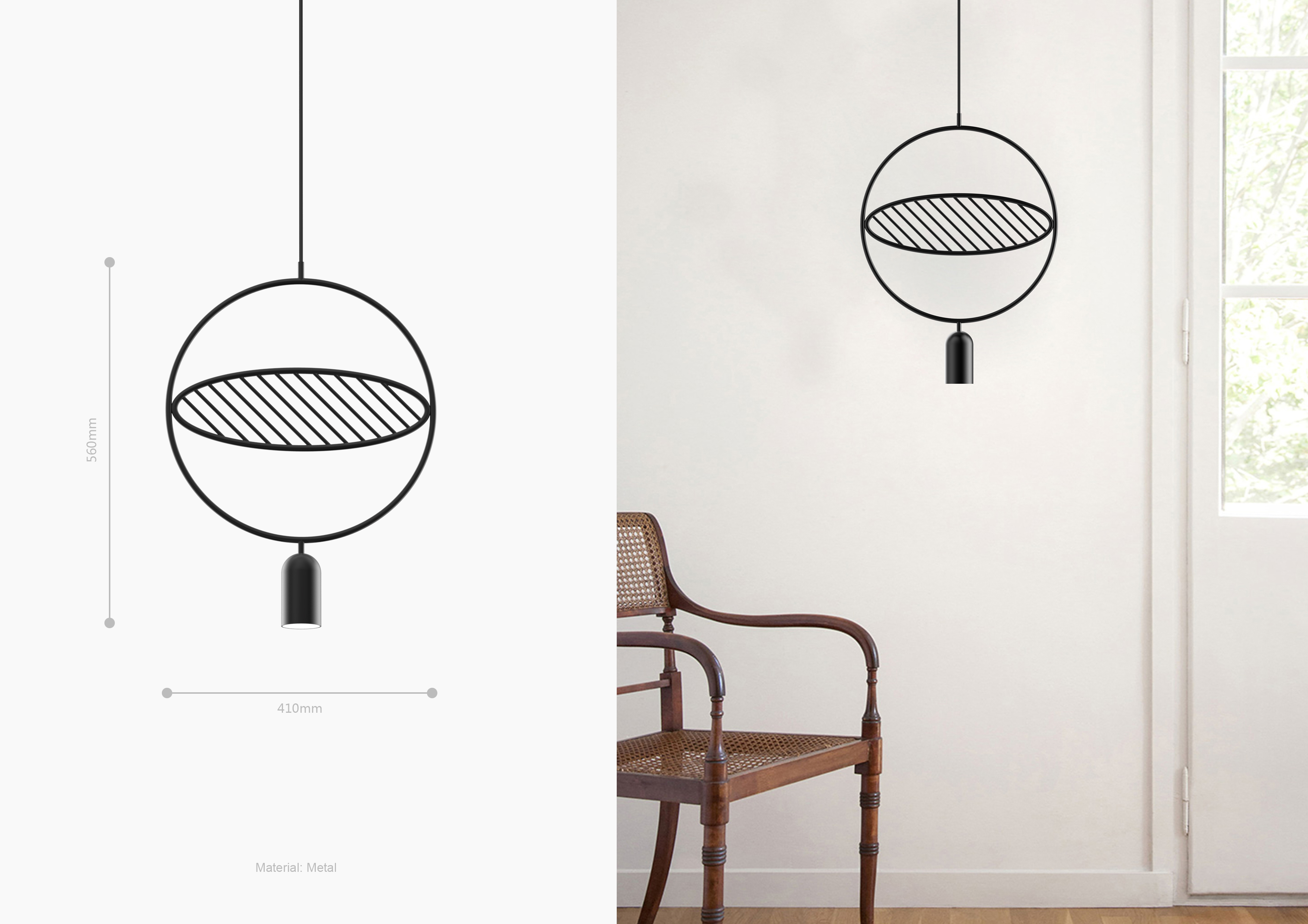 Some postmodern line lamp design，