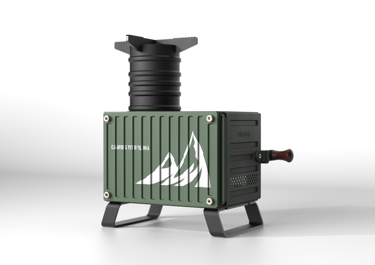 Campers，industrial design，Camping stove，outdoors，PILMO，