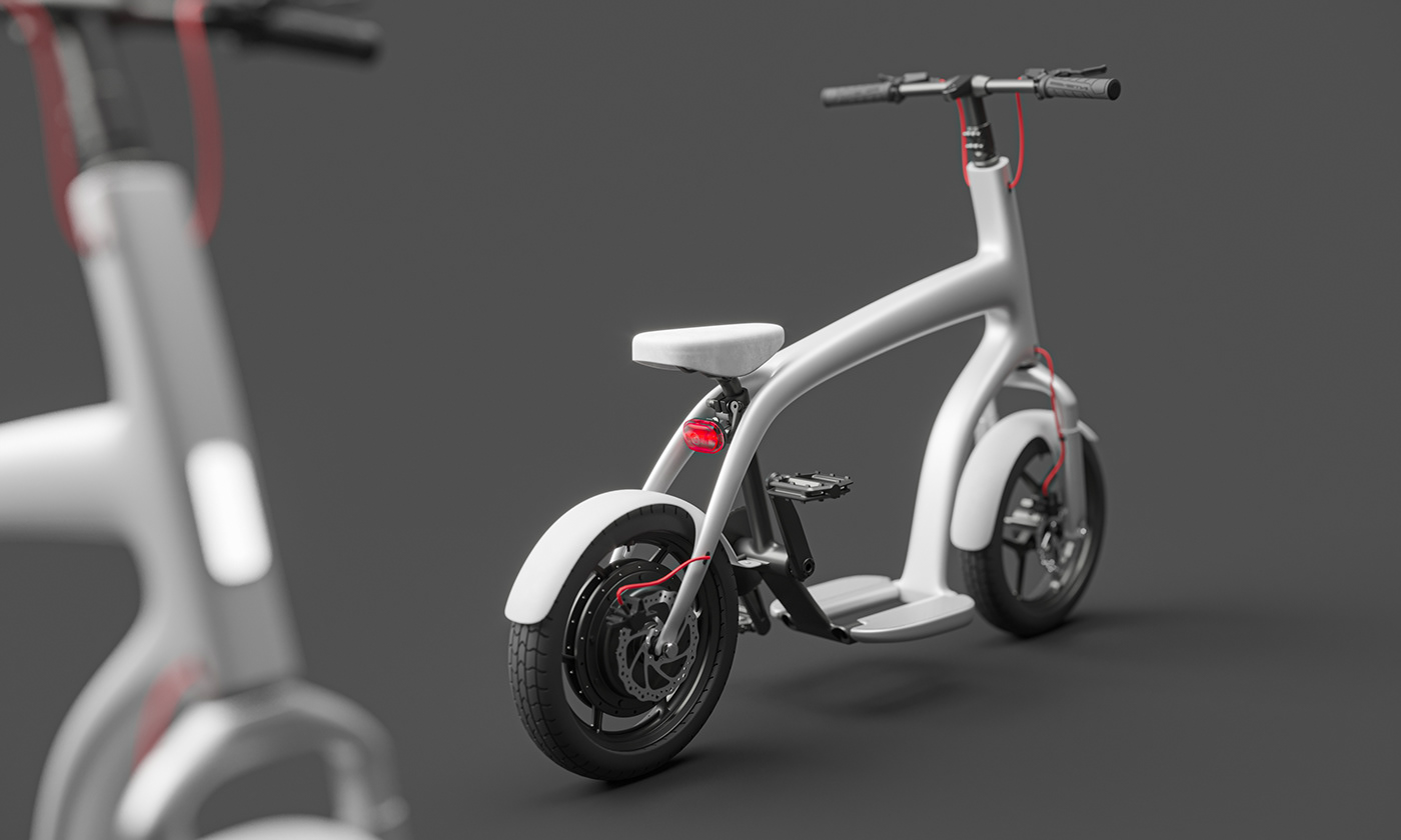 Bicycle，Skate，product design，Minimalist，