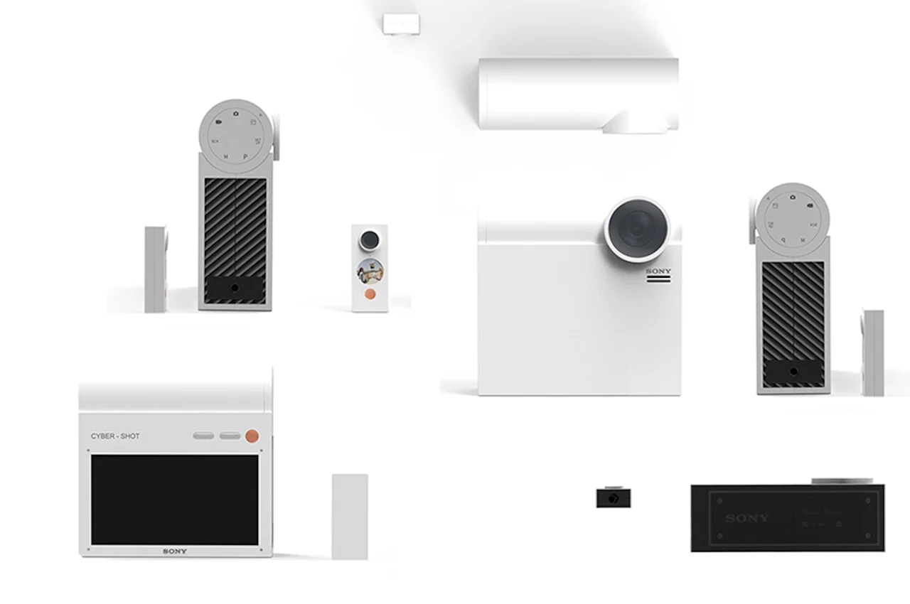 camera，Sony，Cybershot，product design，Motion camera，