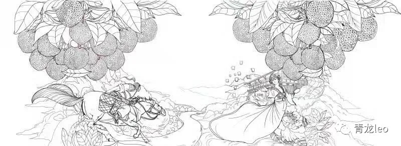 litchi，Illustration，packing design，Hand drawn，Qingtang culture，Qingtang Design Institute，Concubine smile，Fruits，