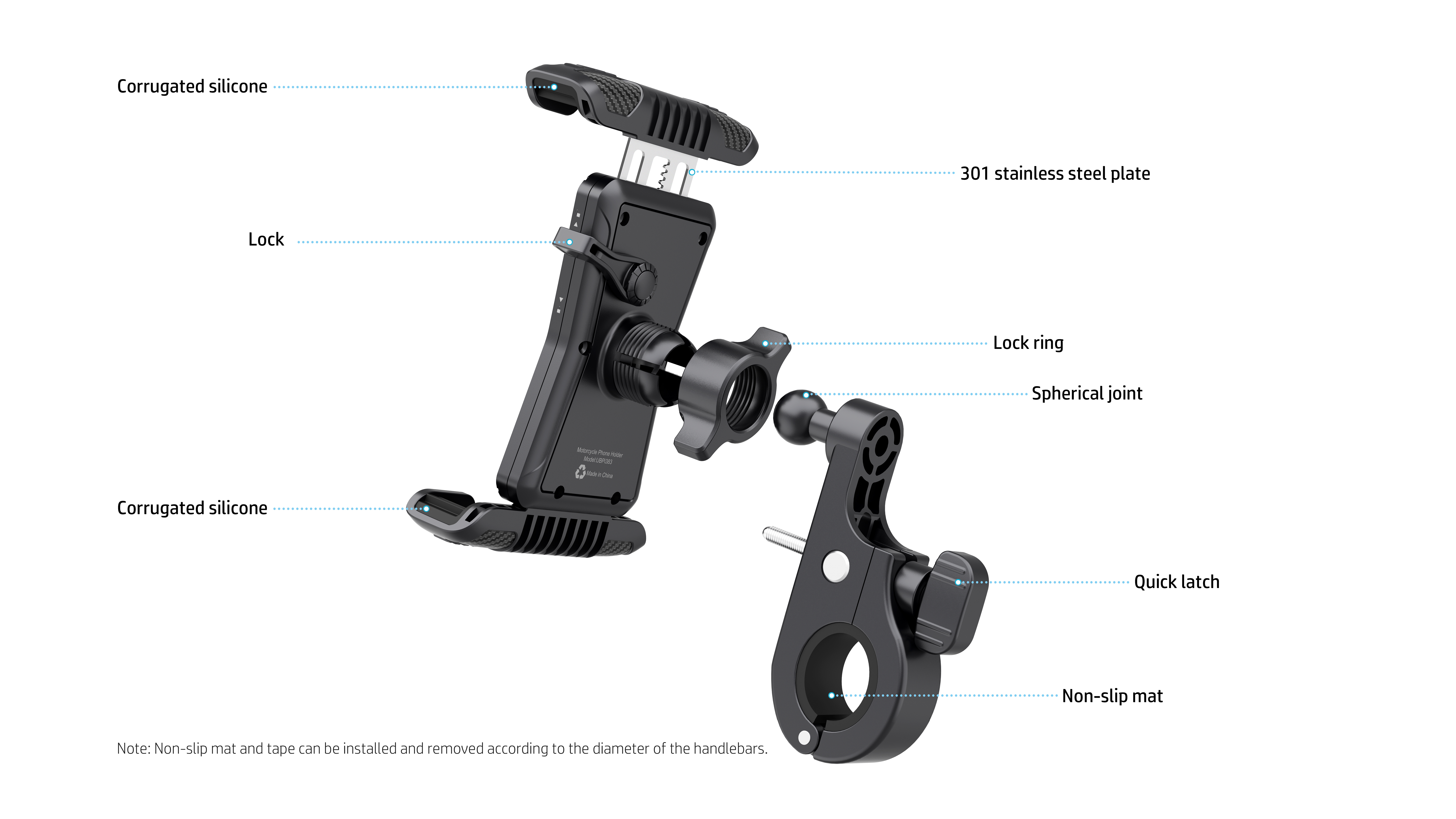 industrial design，Mobile phone bracket，Protection design，