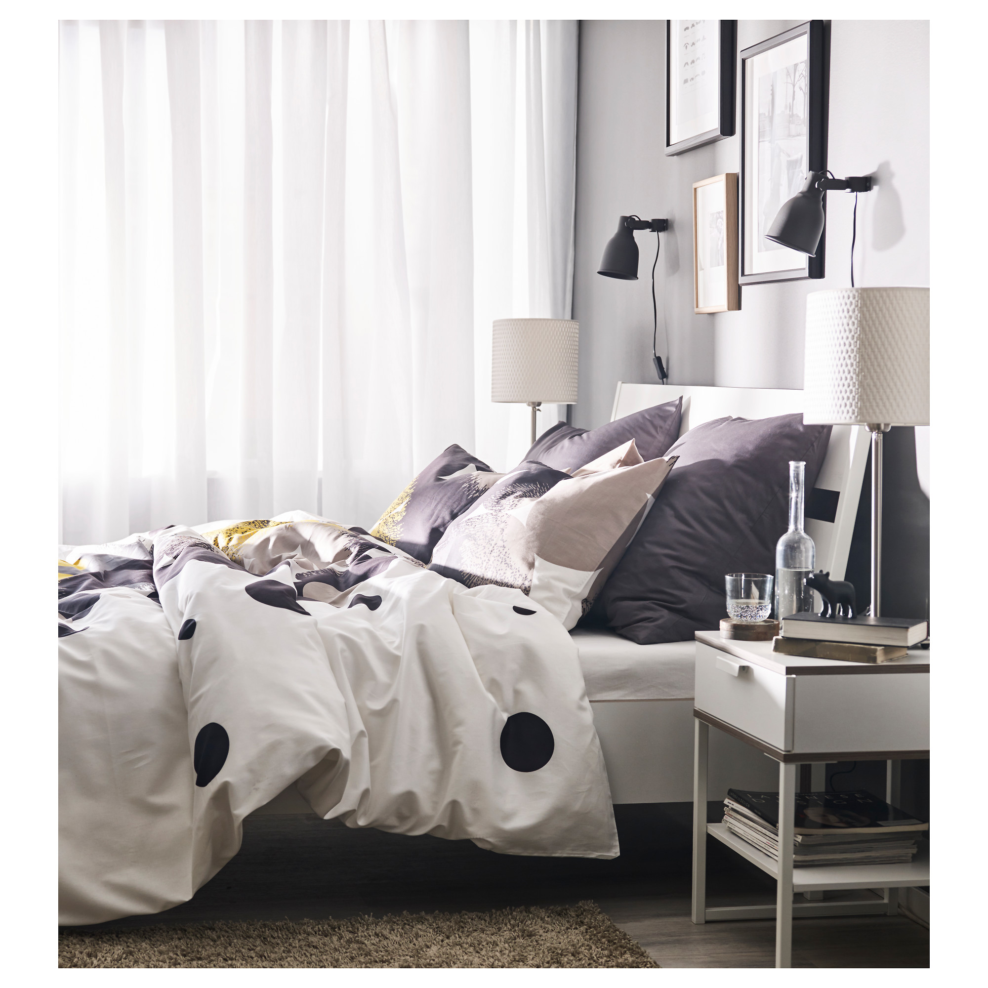 IKEA，Trusil relief table，Light grey，IKEA，