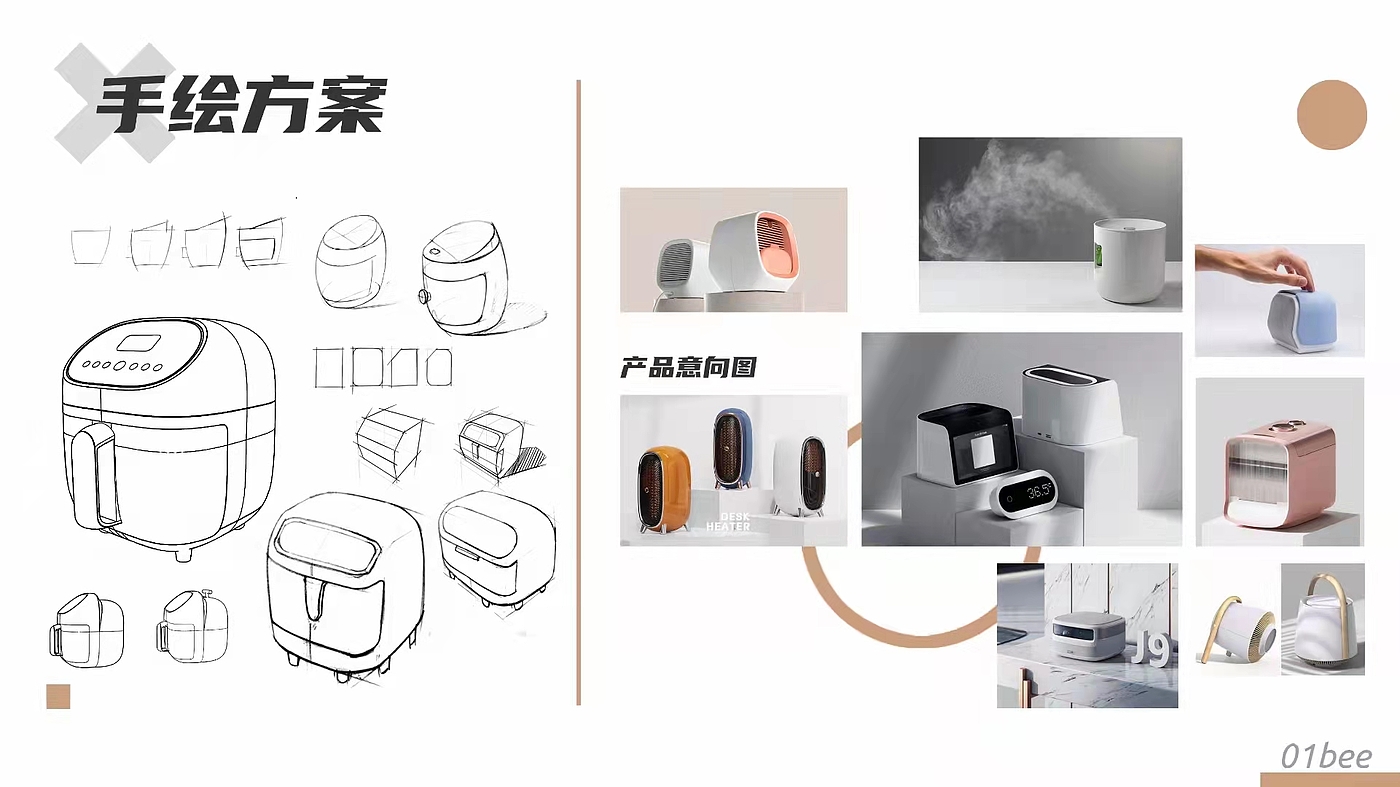 industrial design，Portfolio design，Air fryer，