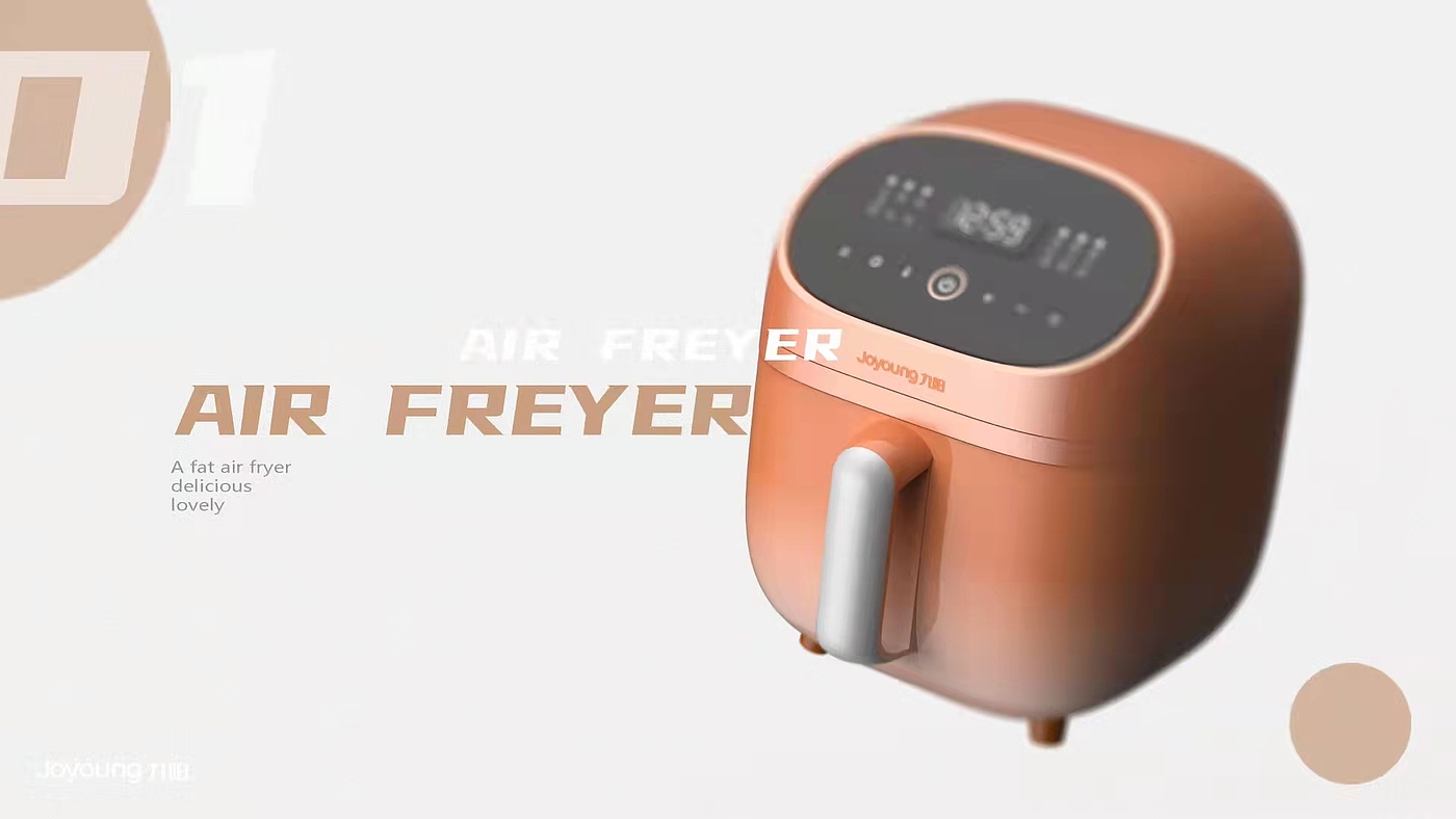 industrial design，Portfolio design，Air fryer，