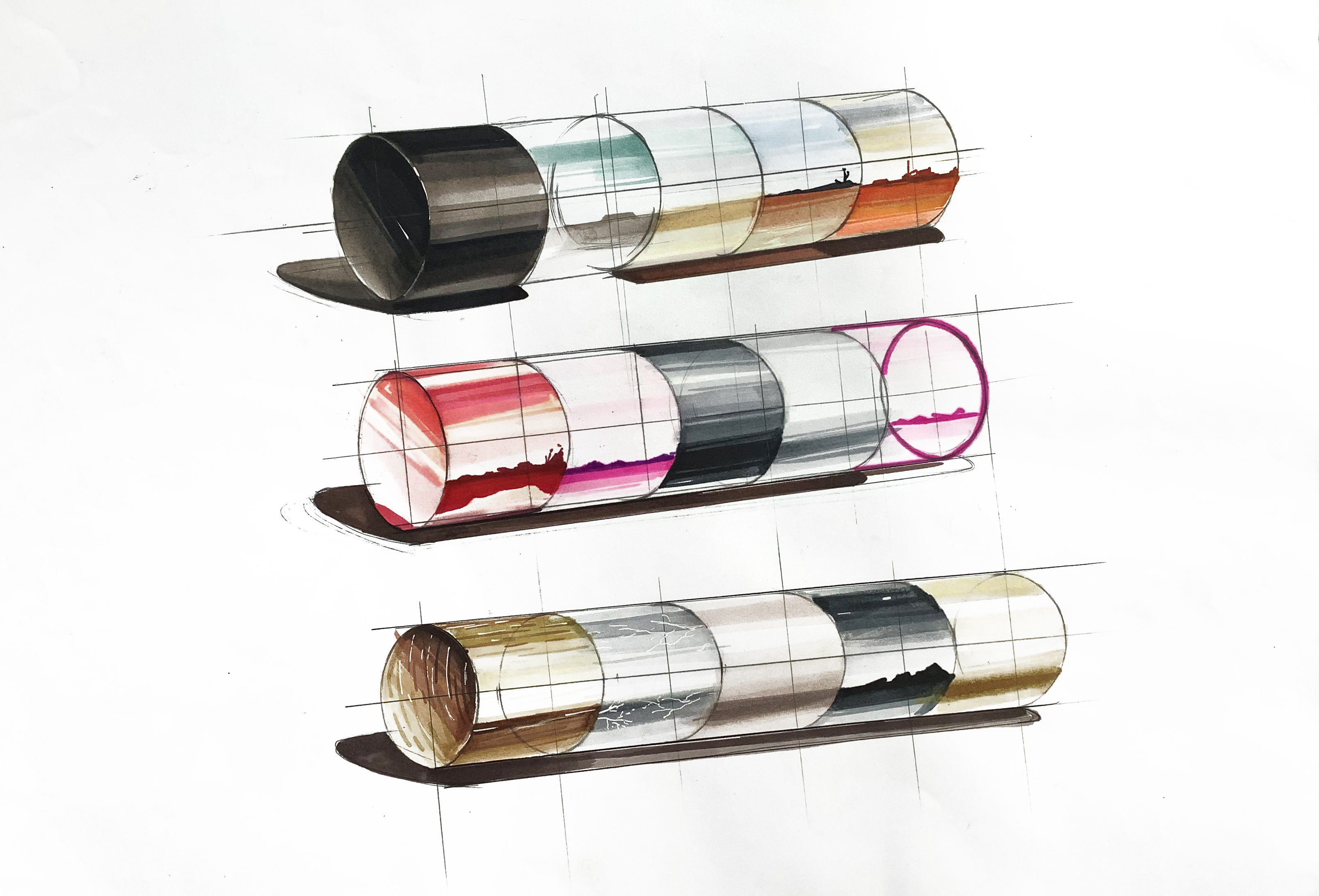 Marker hand drawn，