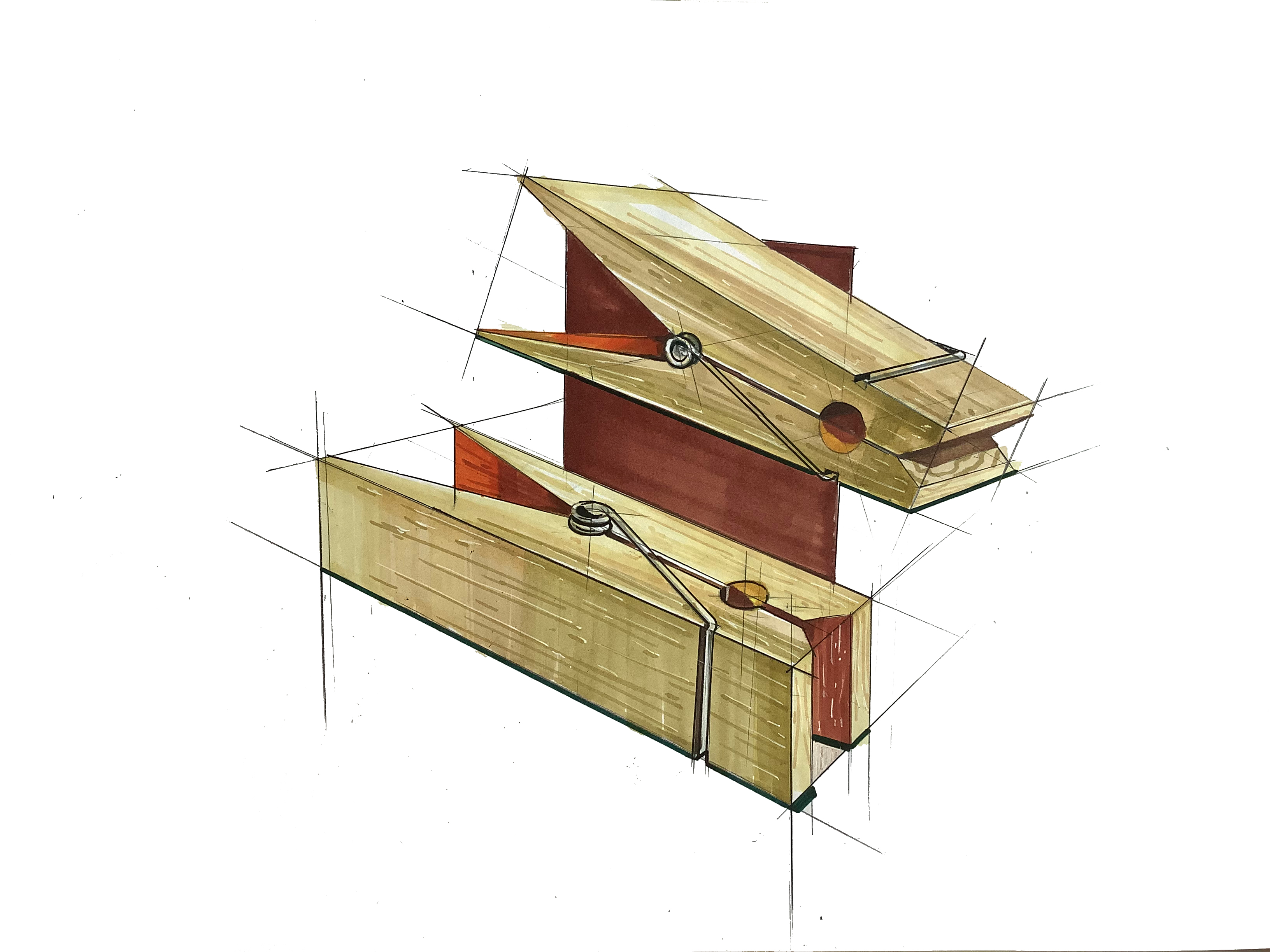 Marker hand drawn，