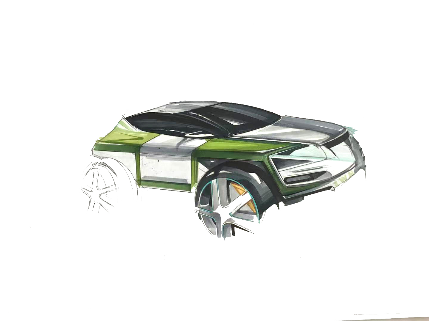 Marker hand drawn，