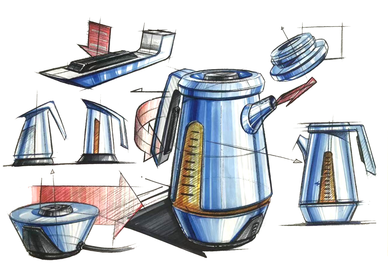 Marker hand drawn，