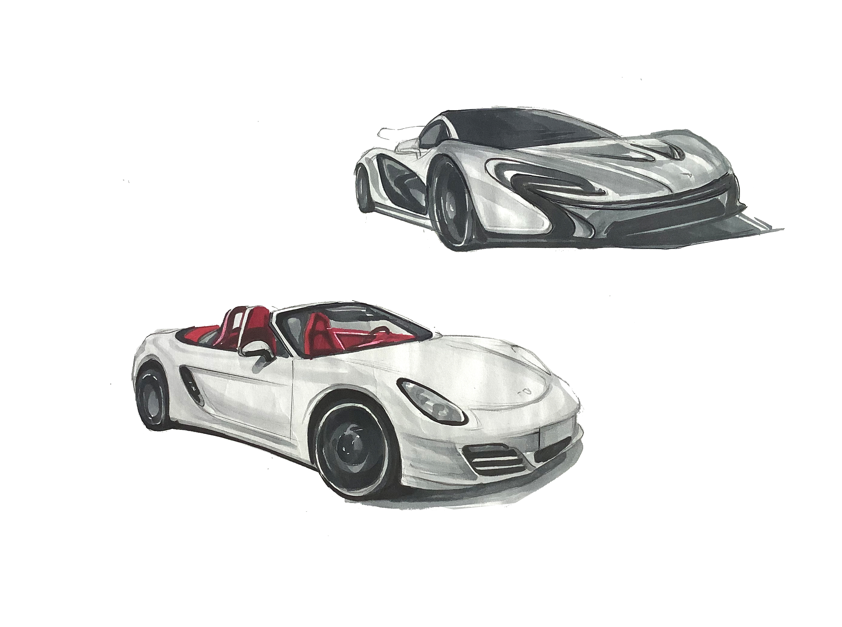 Marker hand drawn，