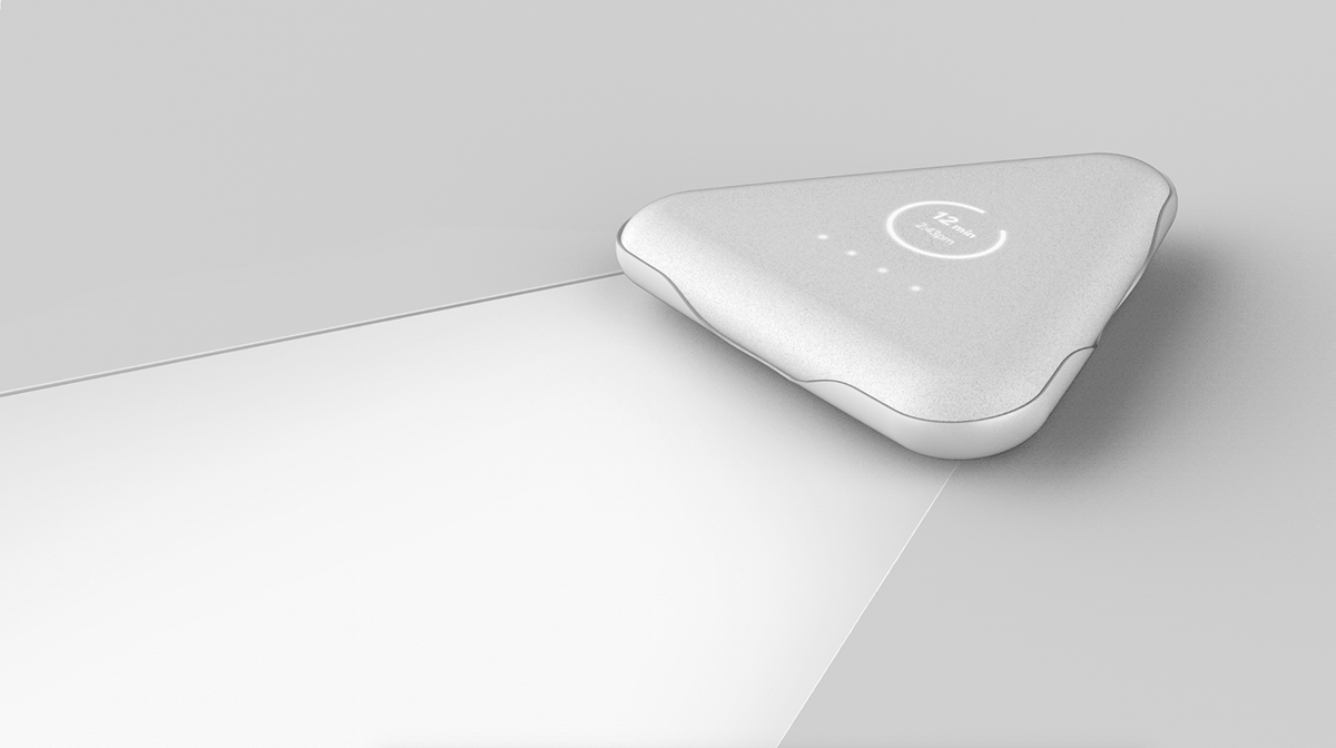 Geometric form，Smart appliances，industrial design，Intelligent cleaner，