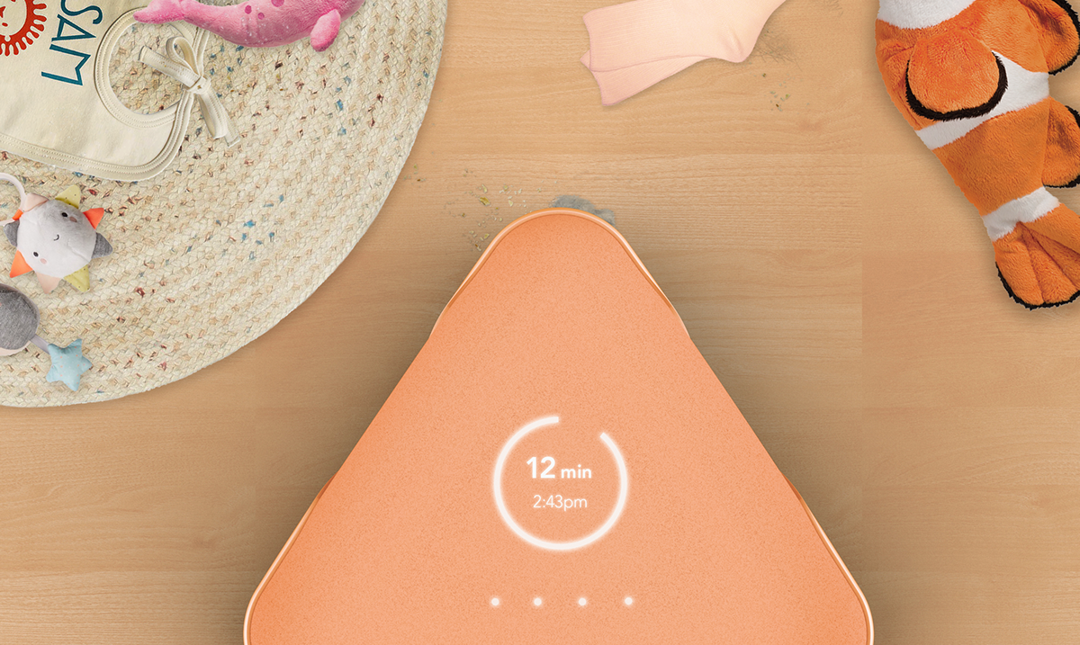 Geometric form，Smart appliances，industrial design，Intelligent cleaner，