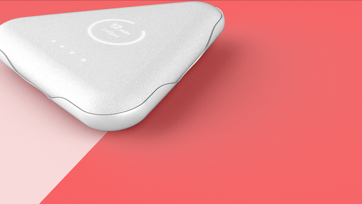 Geometric form，Smart appliances，industrial design，Intelligent cleaner，