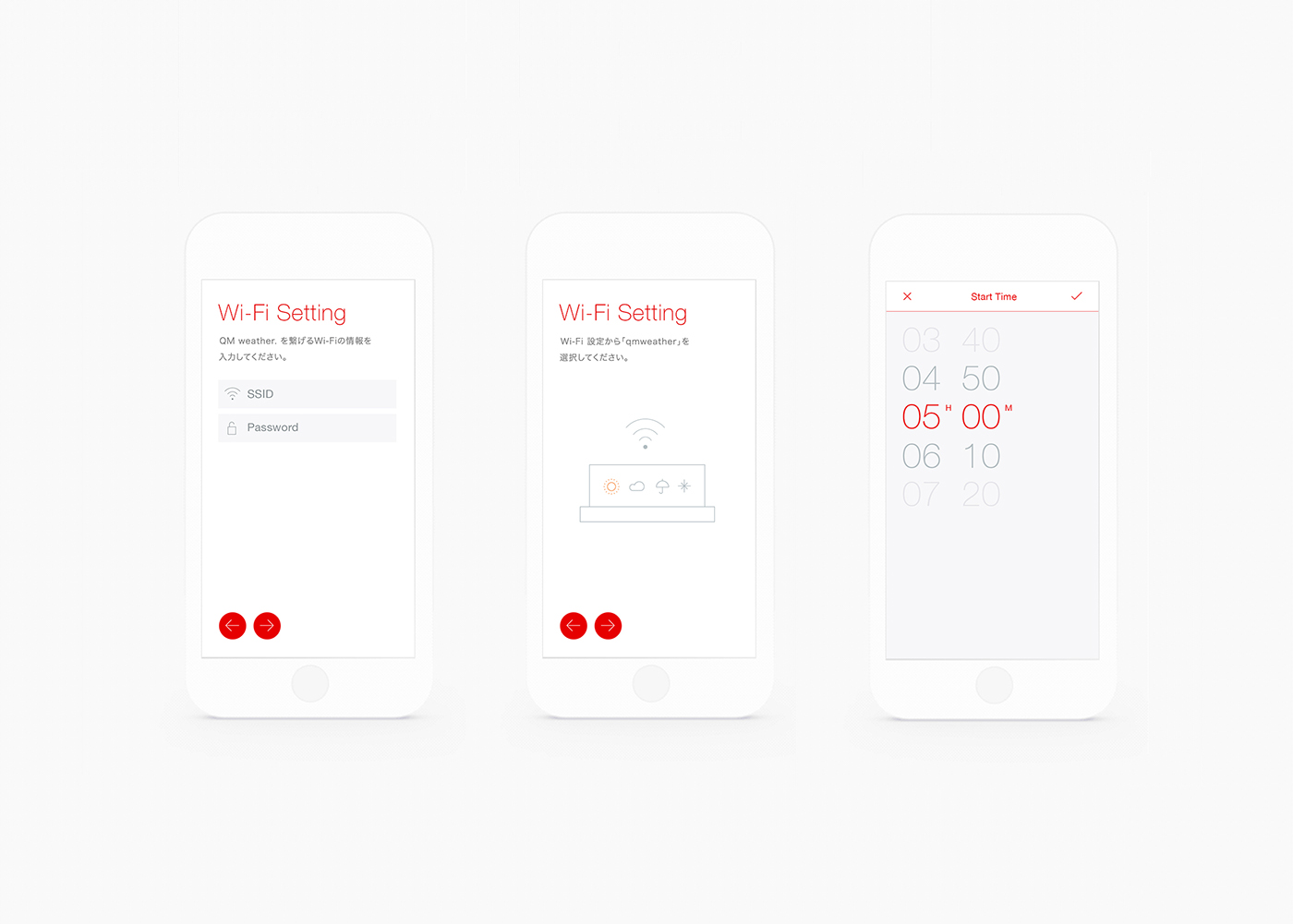 Minimalist，Internet of things，Interface UI，weather forecast，
