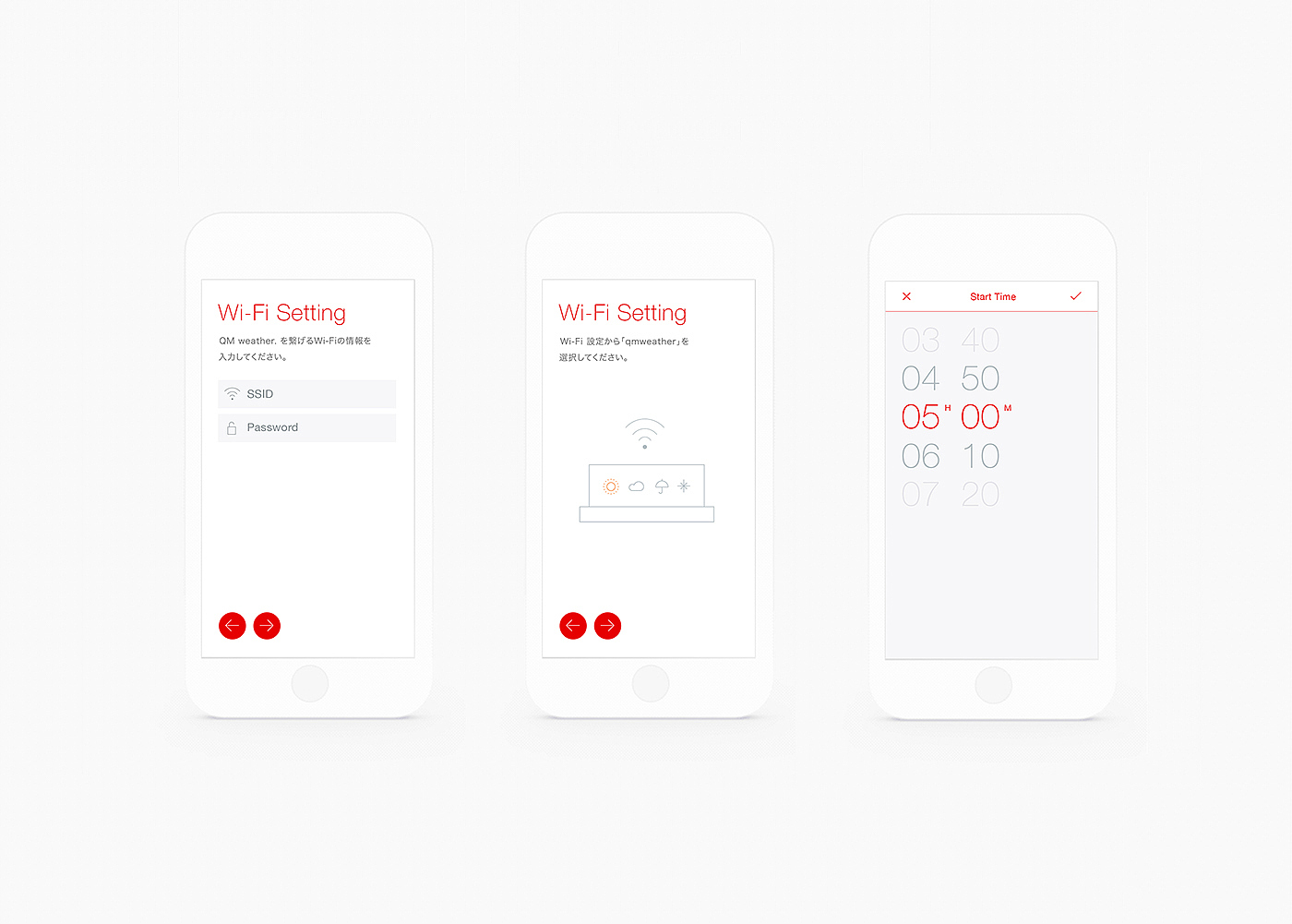 Minimalist，Internet of things，Interface UI，weather forecast，