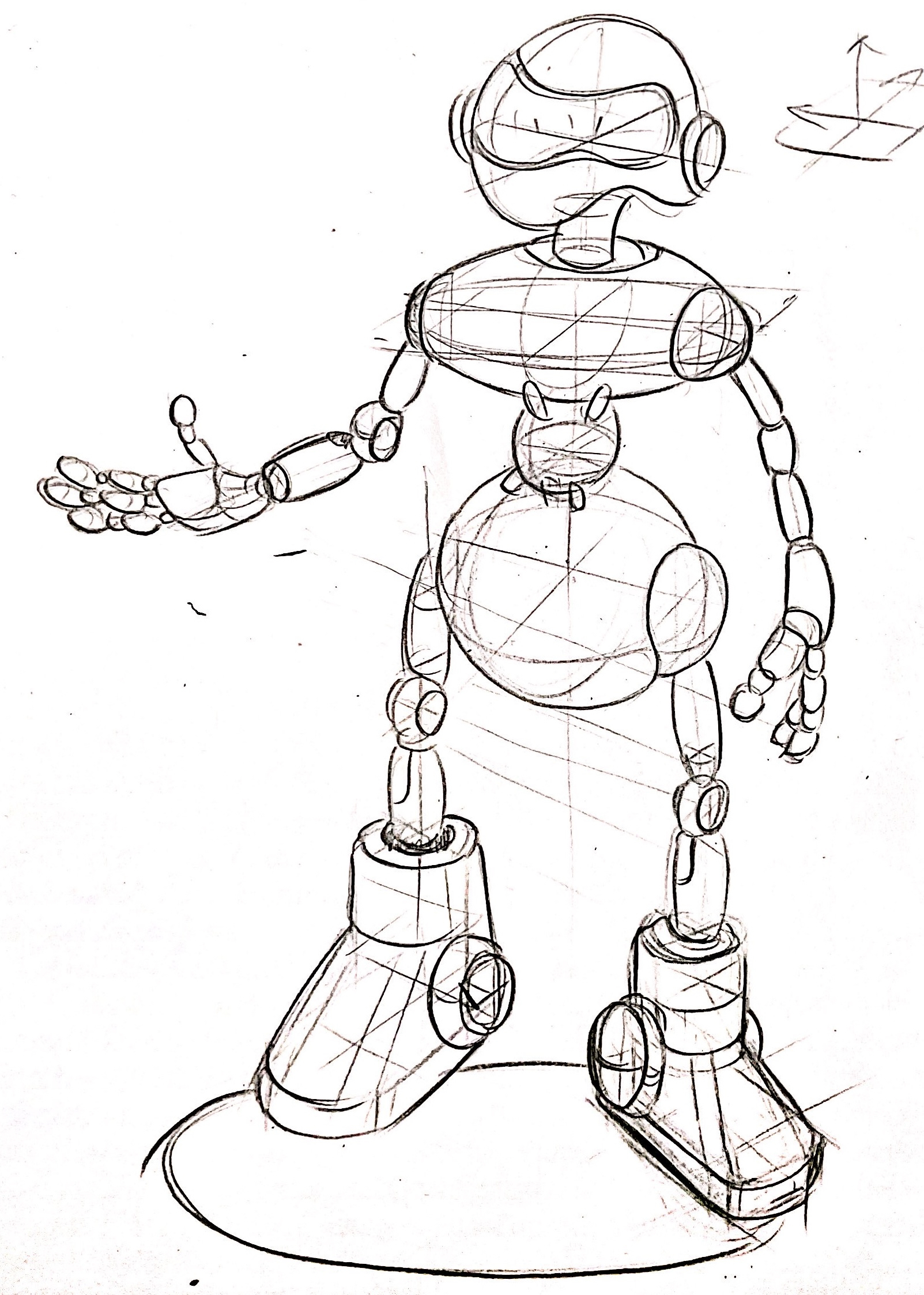 Hand drawn，robot，sketch，Copy，