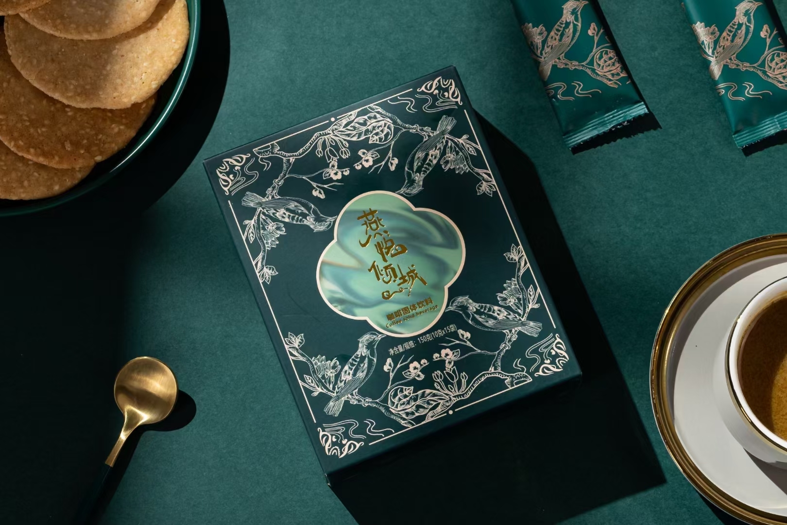 Coffee，Substitute meal，packing design，Illustration packaging，National tide，Qingtang Design Institute，Photography，Hand drawn，