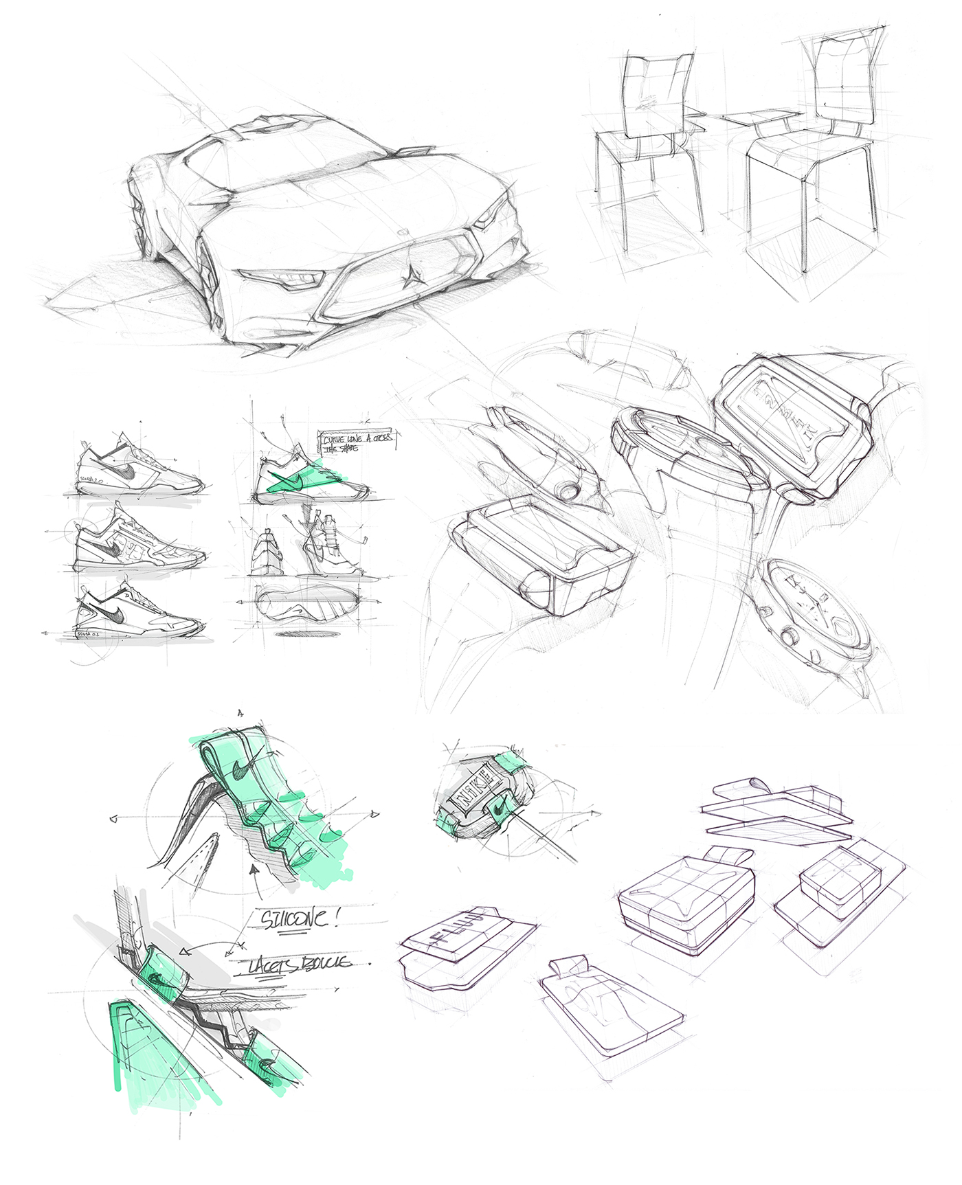 Maxence Hoet，motorcycle，brand，Hand drawn，draft，line，motorcycle，automobile，shoes，