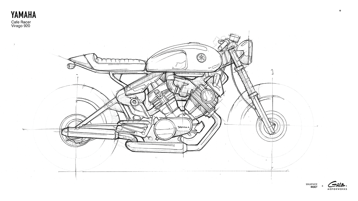 Maxence Hoet，motorcycle，brand，Hand drawn，draft，line，motorcycle，automobile，shoes，
