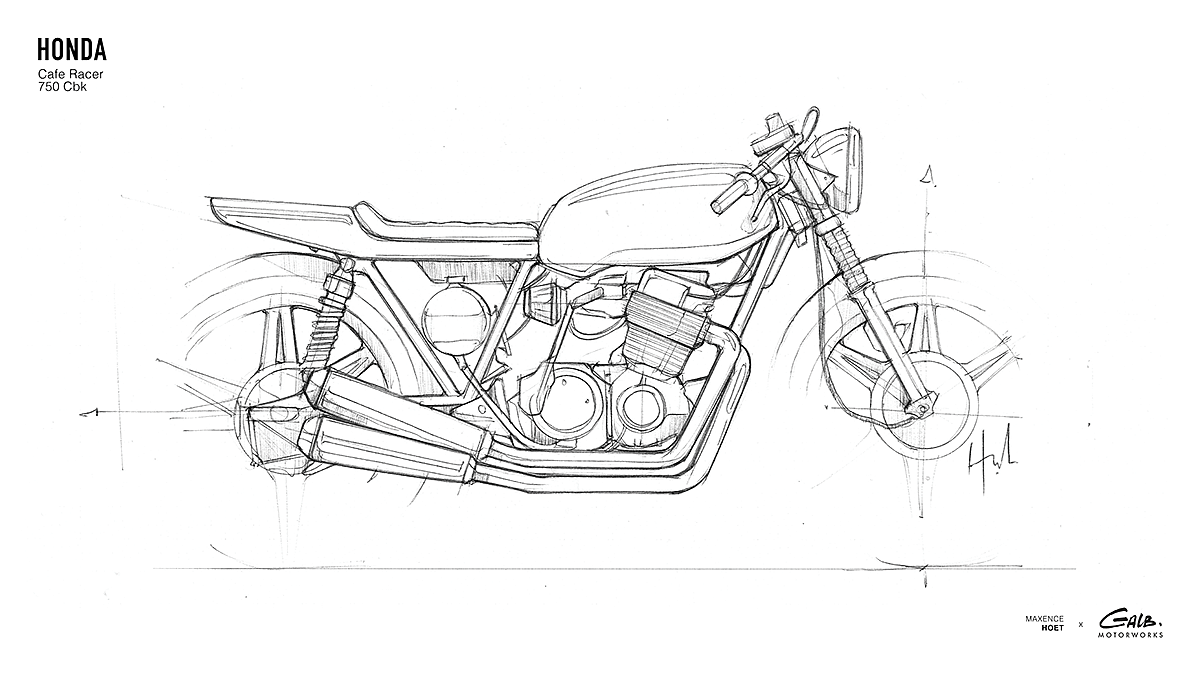 Maxence Hoet，motorcycle，brand，Hand drawn，draft，line，motorcycle，automobile，shoes，