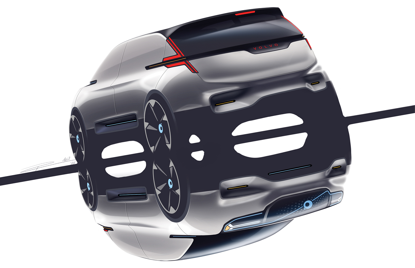 automobile，Hand drawn，sketch，brand，