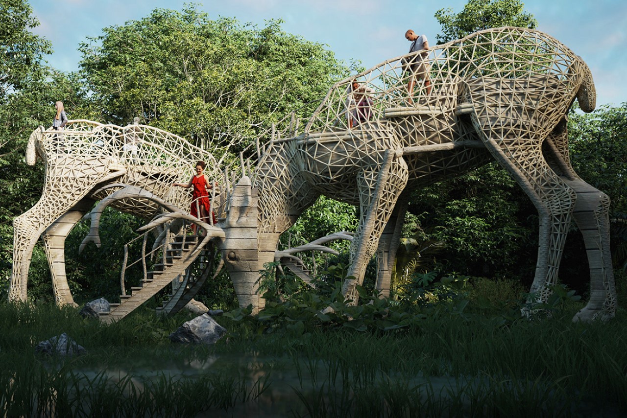 Viewing platform，Liyanage，animal，