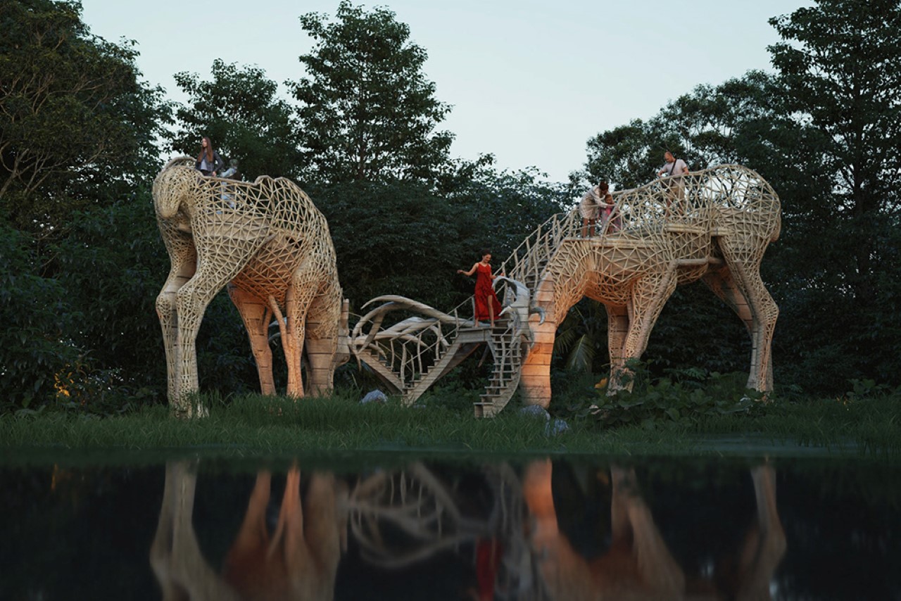 Viewing platform，Liyanage，animal，