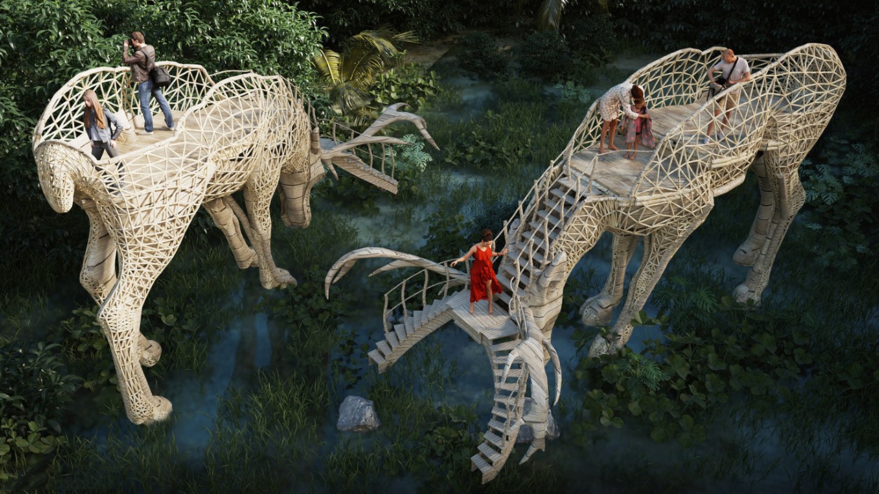 Viewing platform，Liyanage，animal，