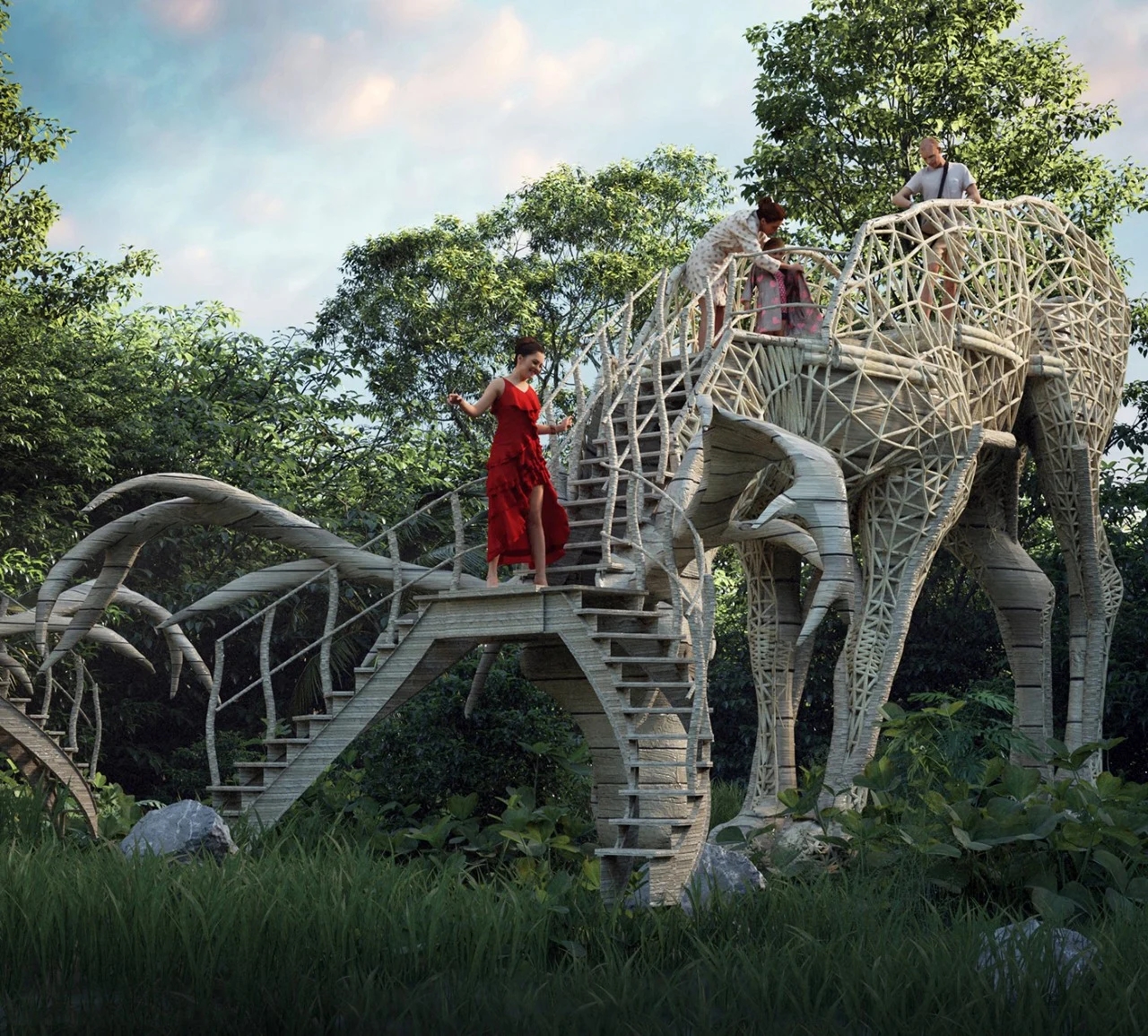 Viewing platform，Liyanage，animal，