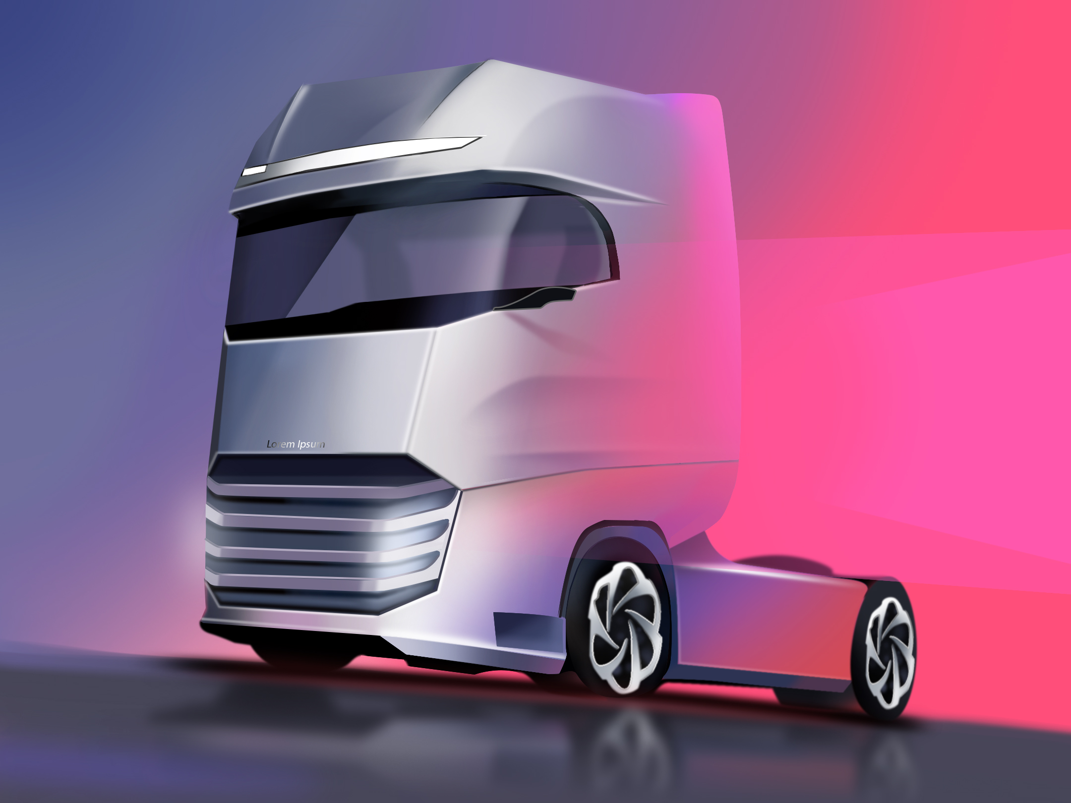 Hand drawn, truck，