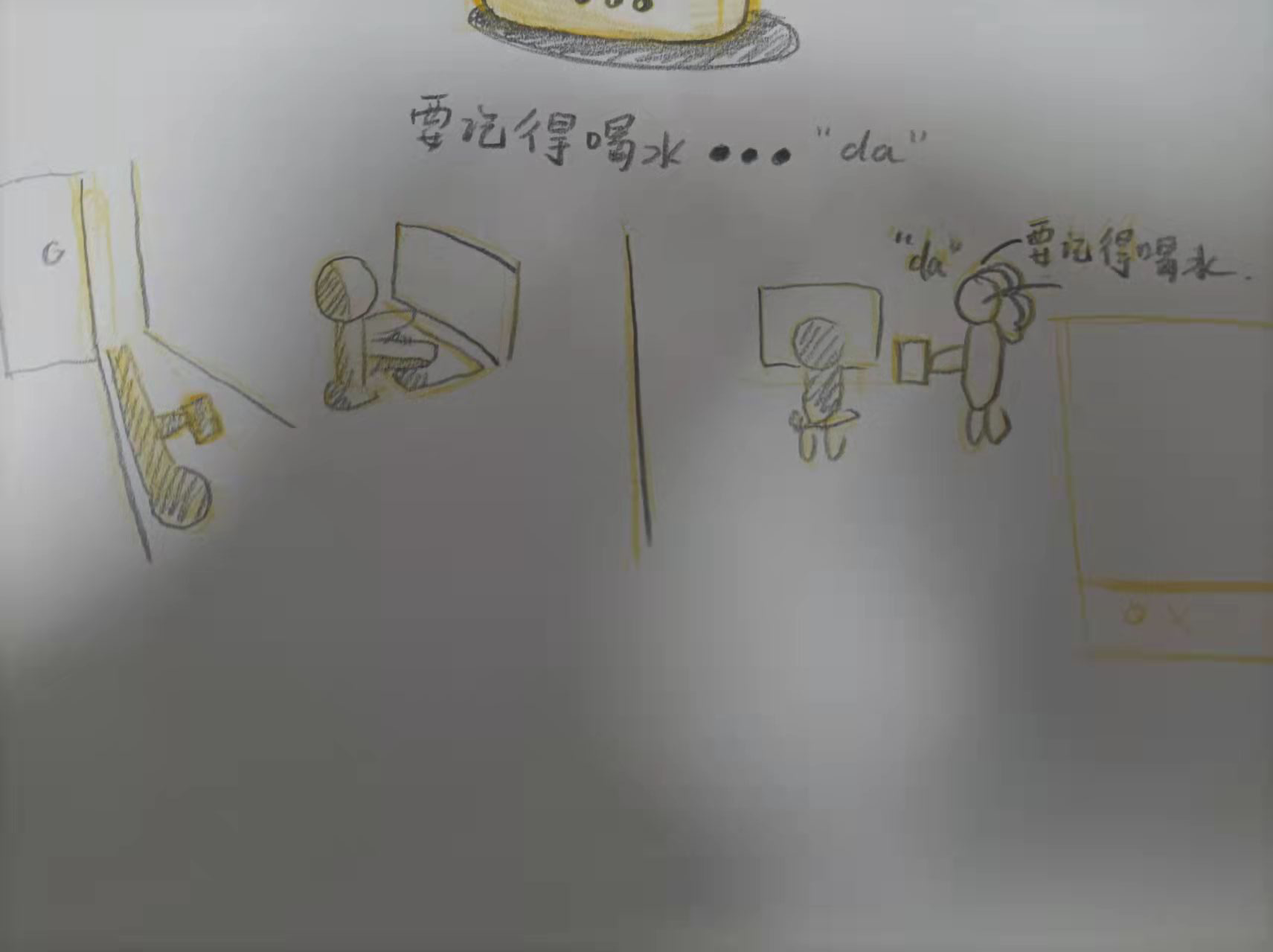 Water cup, nagging, draft，