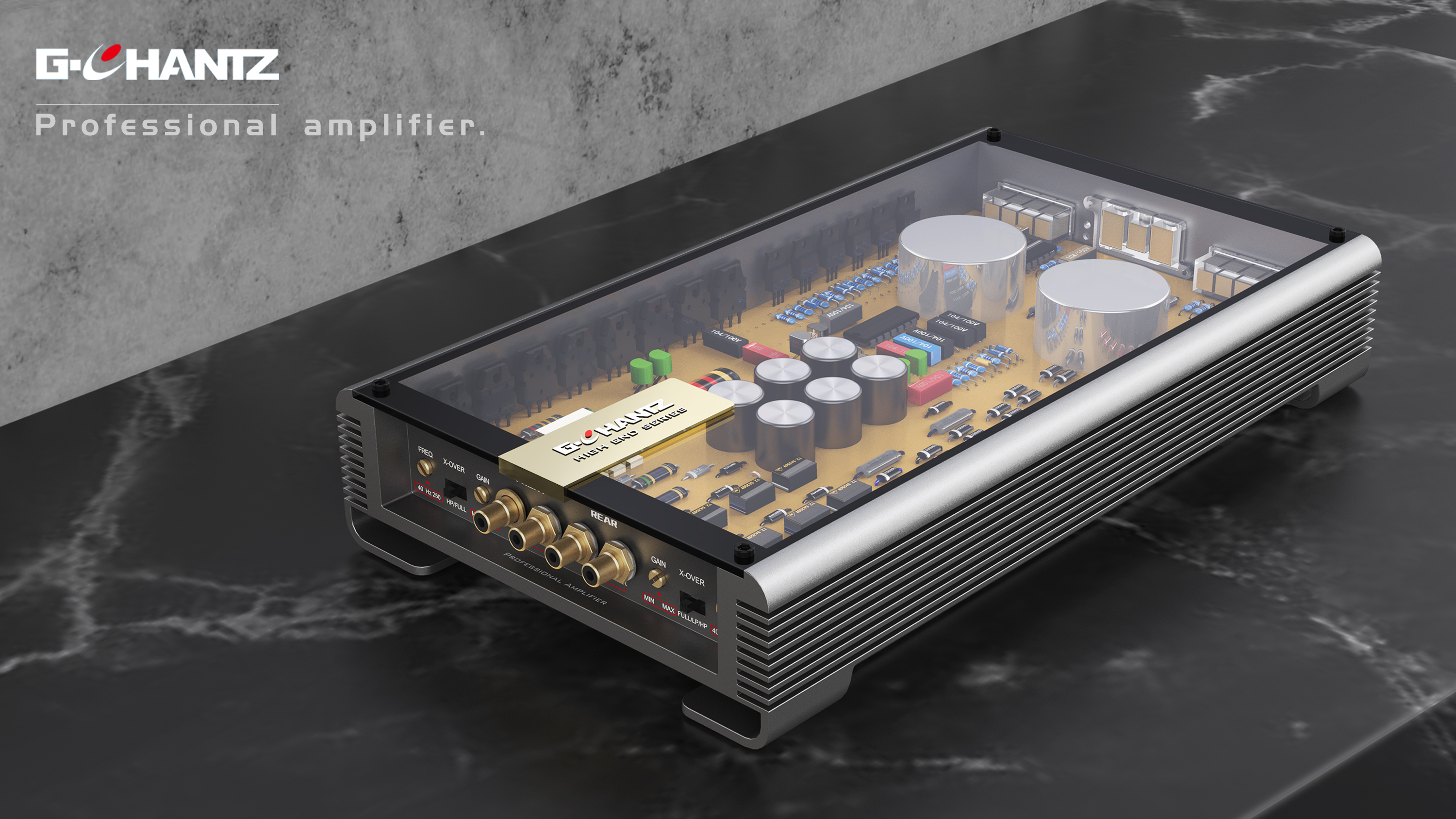 Automobile power amplifier，Appearance design，functional design ，industrial design，Modernity，