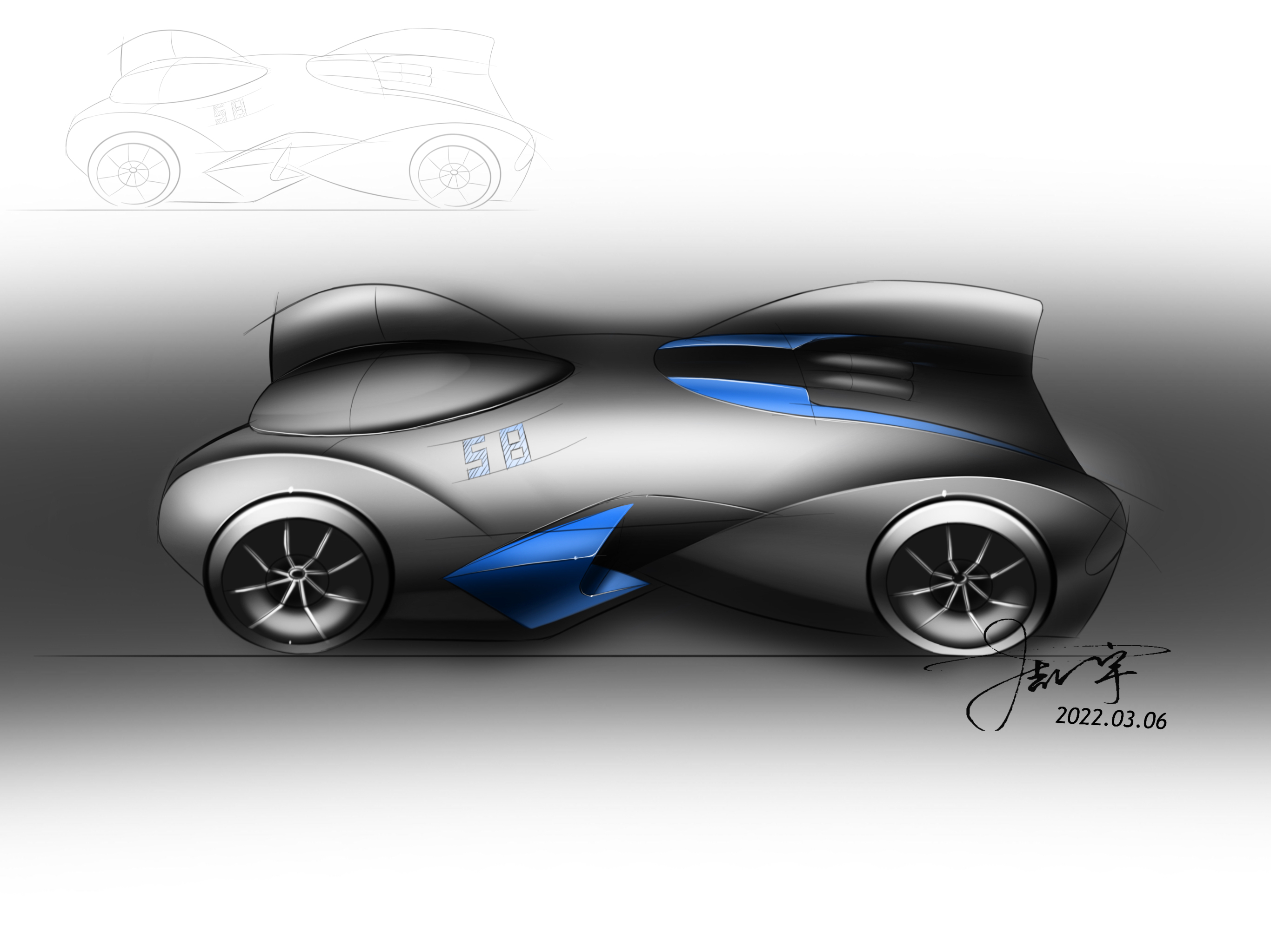 Hand drawn products，Hand drawn car，Copy，Hand drawn industrial design，photoshop，sketchbook，