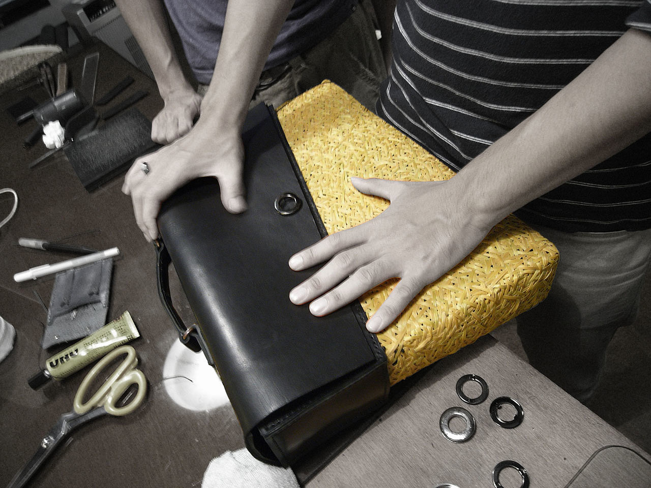 he Balance，bamboo weaving，briefcase，Traditional craft，